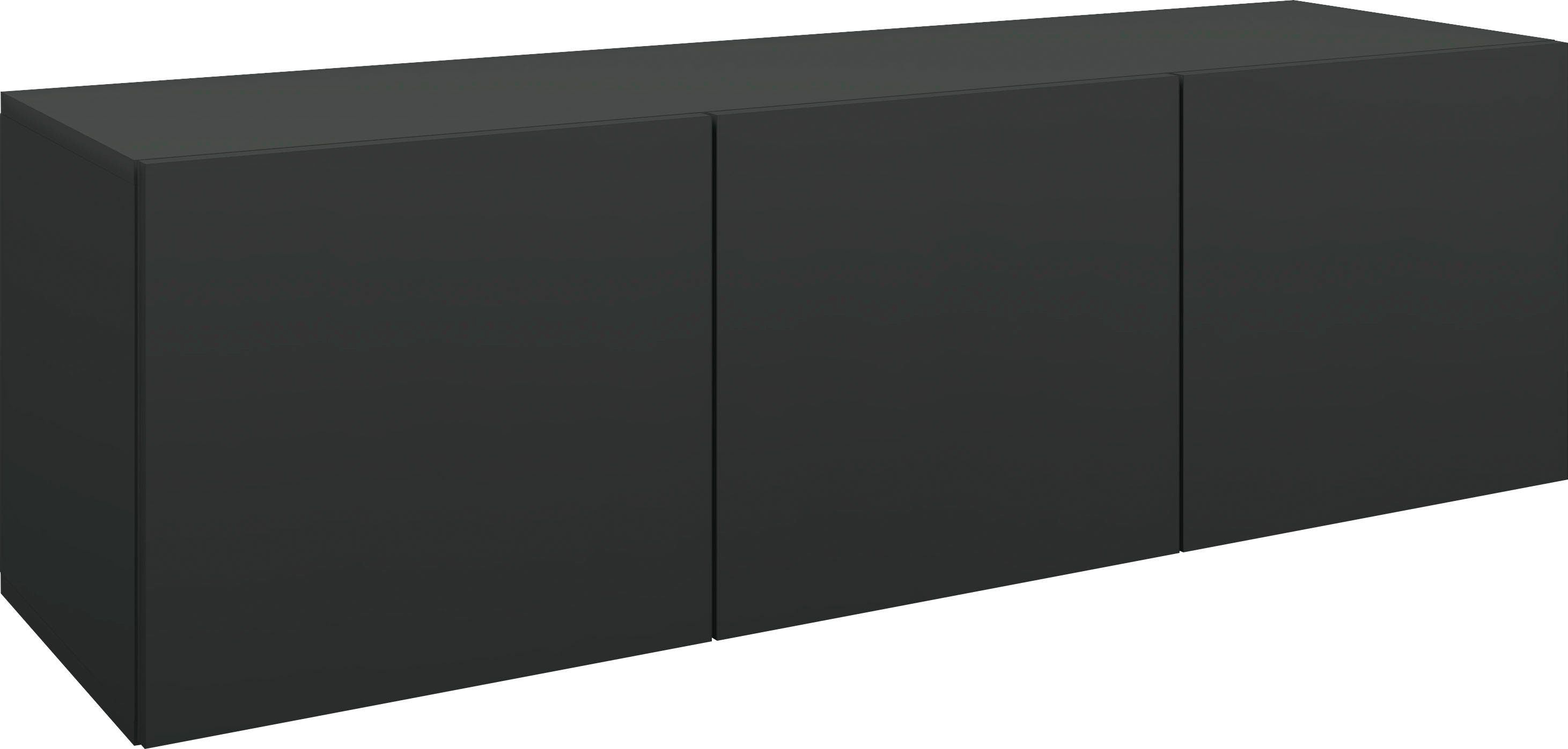 borchardt Möbel Lowboard Vaasa, Konsole, Hängeschrank mit 3 Türen, Breite 114 cm, nur hängend