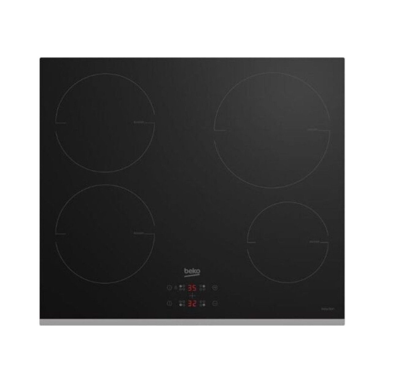BEKO Induktions Herd-Set Herdset Autark, Backofen Teleskop+ Induktion Kochfeld 60cm.
