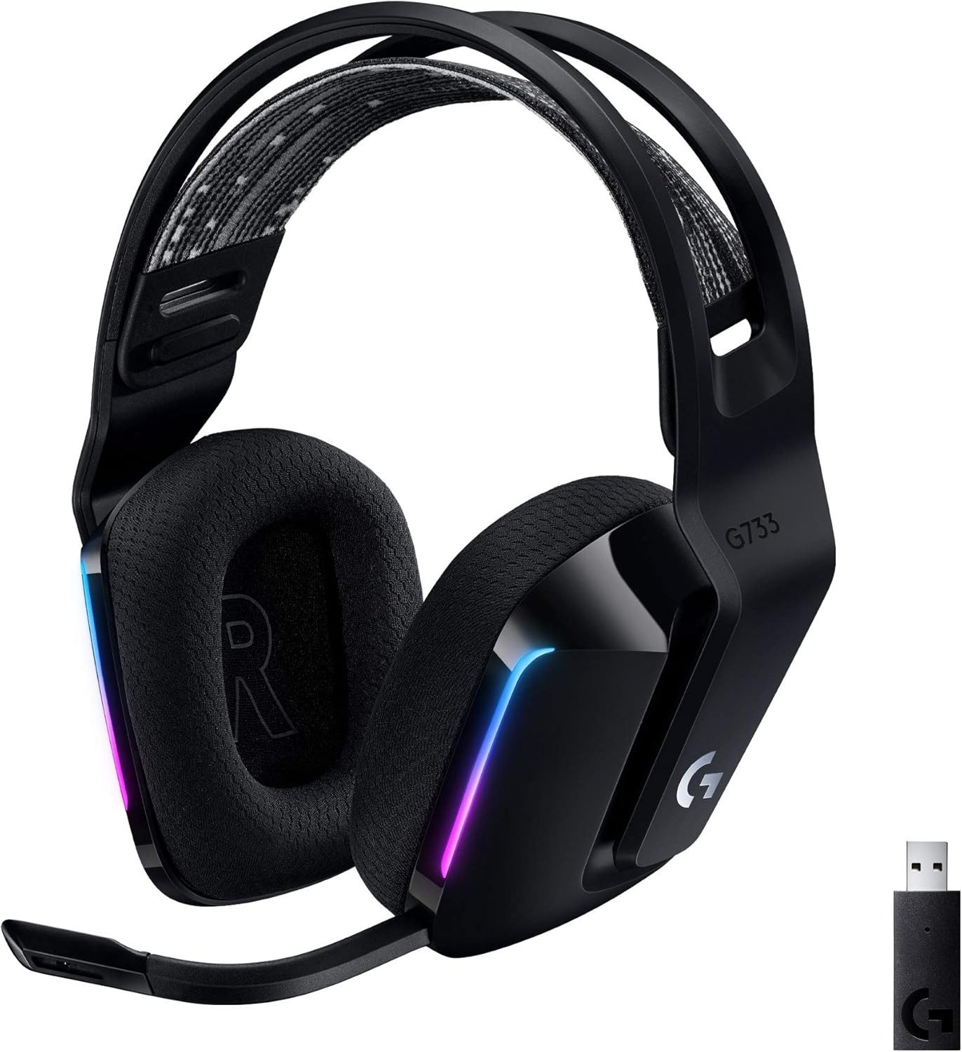 Logitech G G733 LIGHTSPEED Wireless RGB Gaming Headset Headset