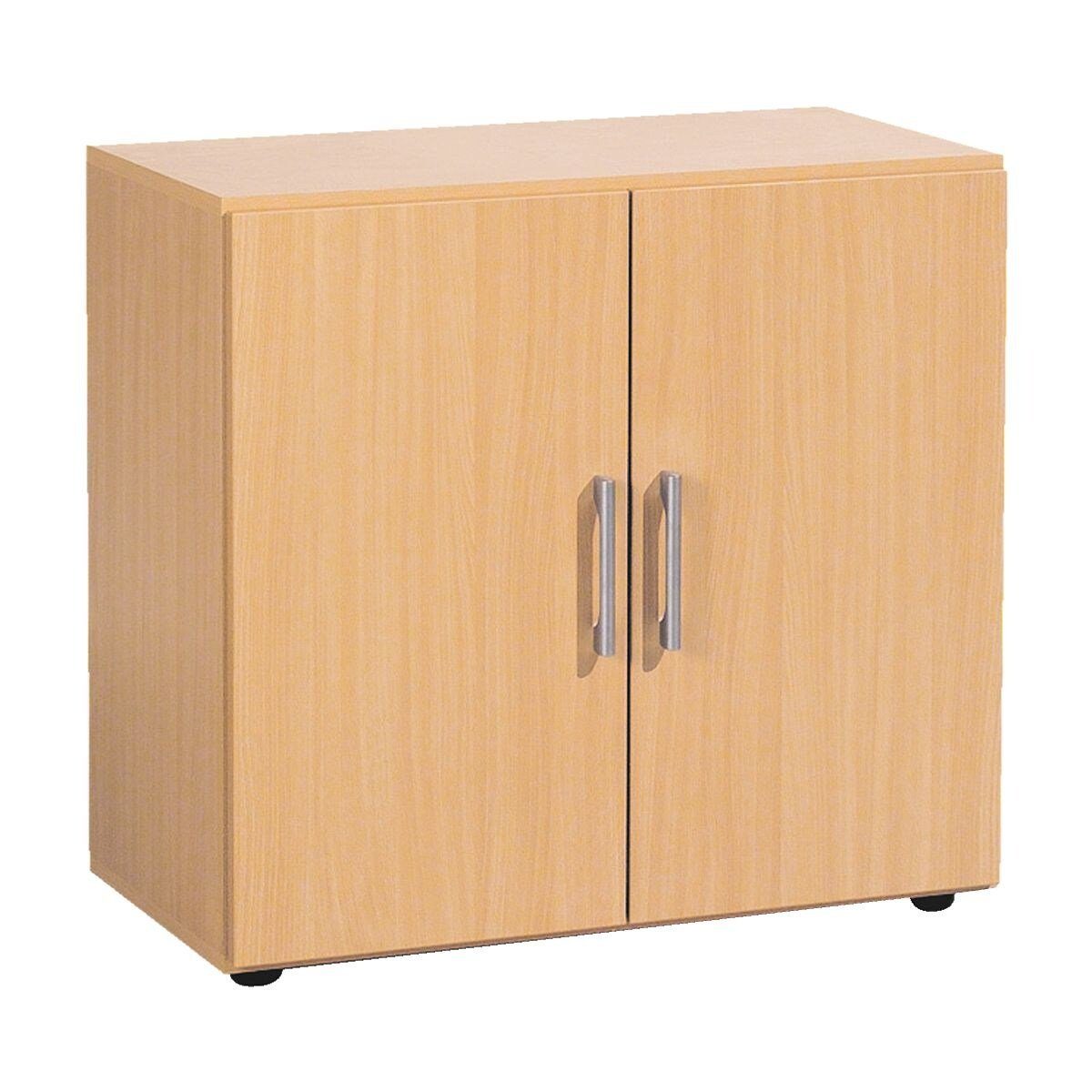 geramöbel 80x75,2 cm Schrank buche Aktenschrank Lissabon 2 Ordnerhöhen,