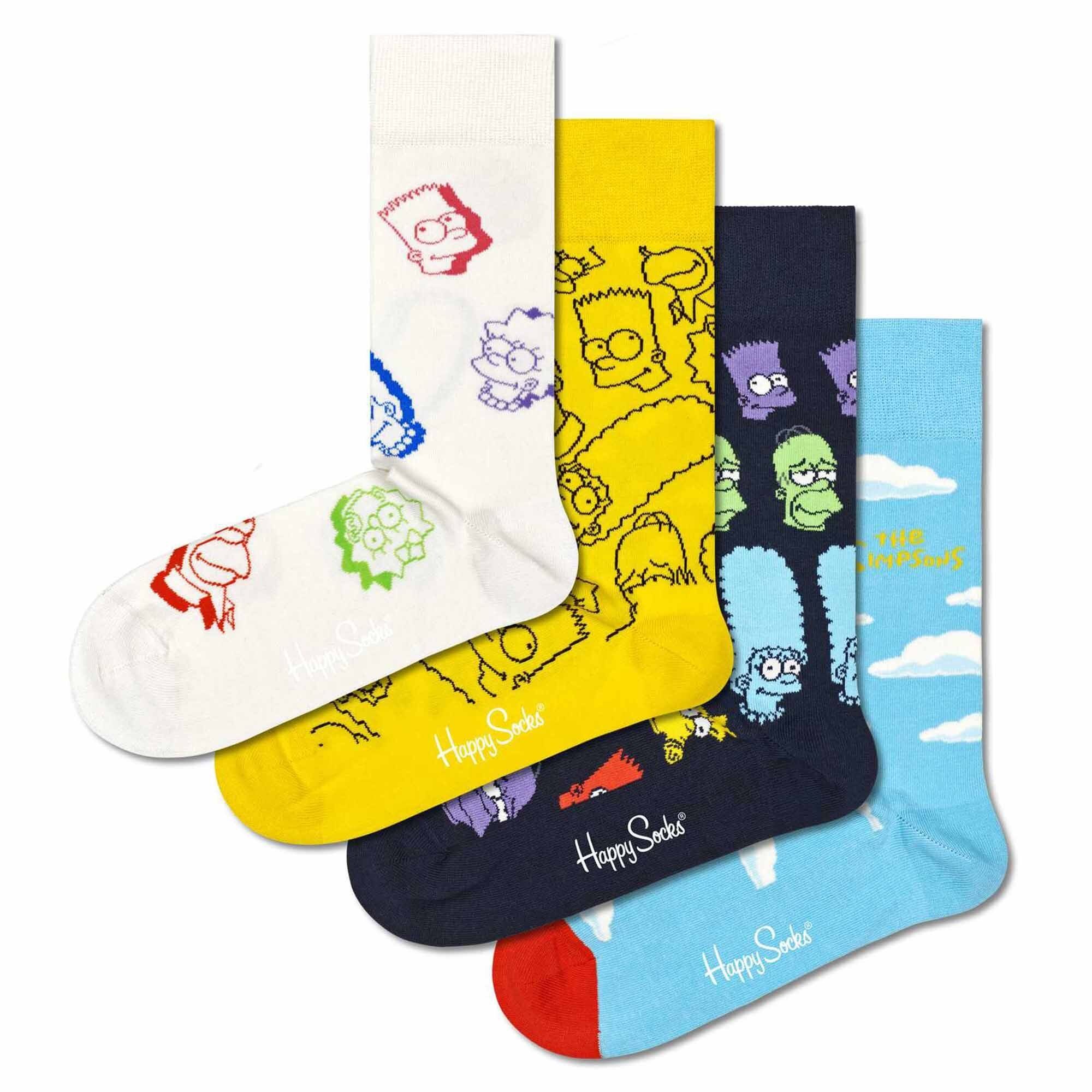 Happy Socks Simpsons The 4er Pack Unisex - Socken, Kurzsocken