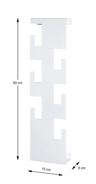 freiraum Wandgarderobe 47306, in weiß, Metall - 15x60x8cm (BxHxT)
