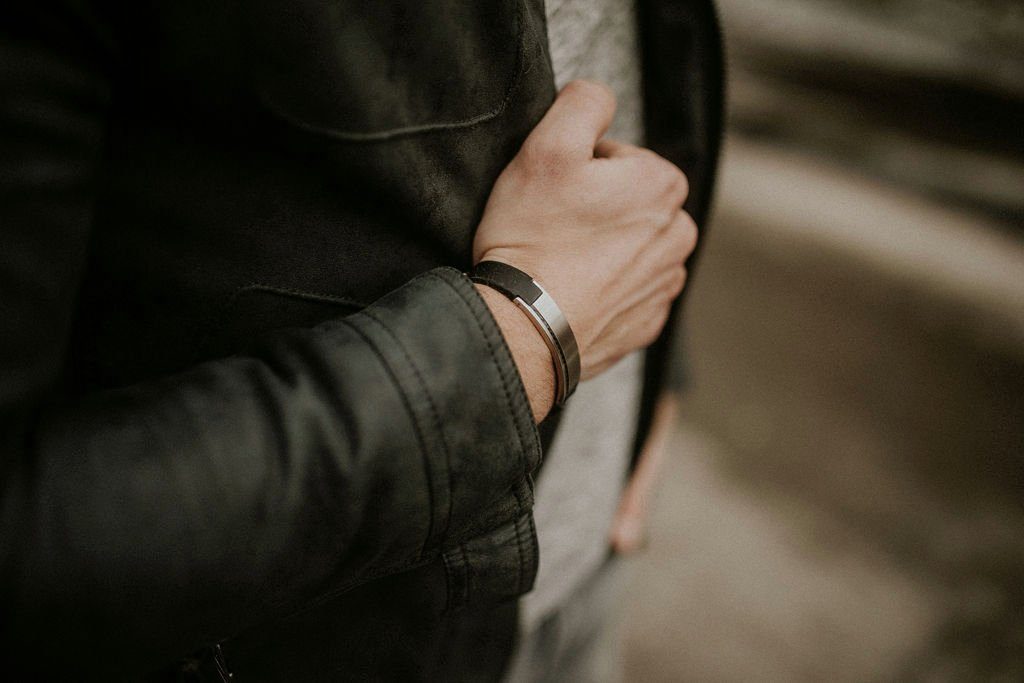 Lunavit Armband Lunavit Silikon Magnetarmband Carbo Strip günstig online kaufen