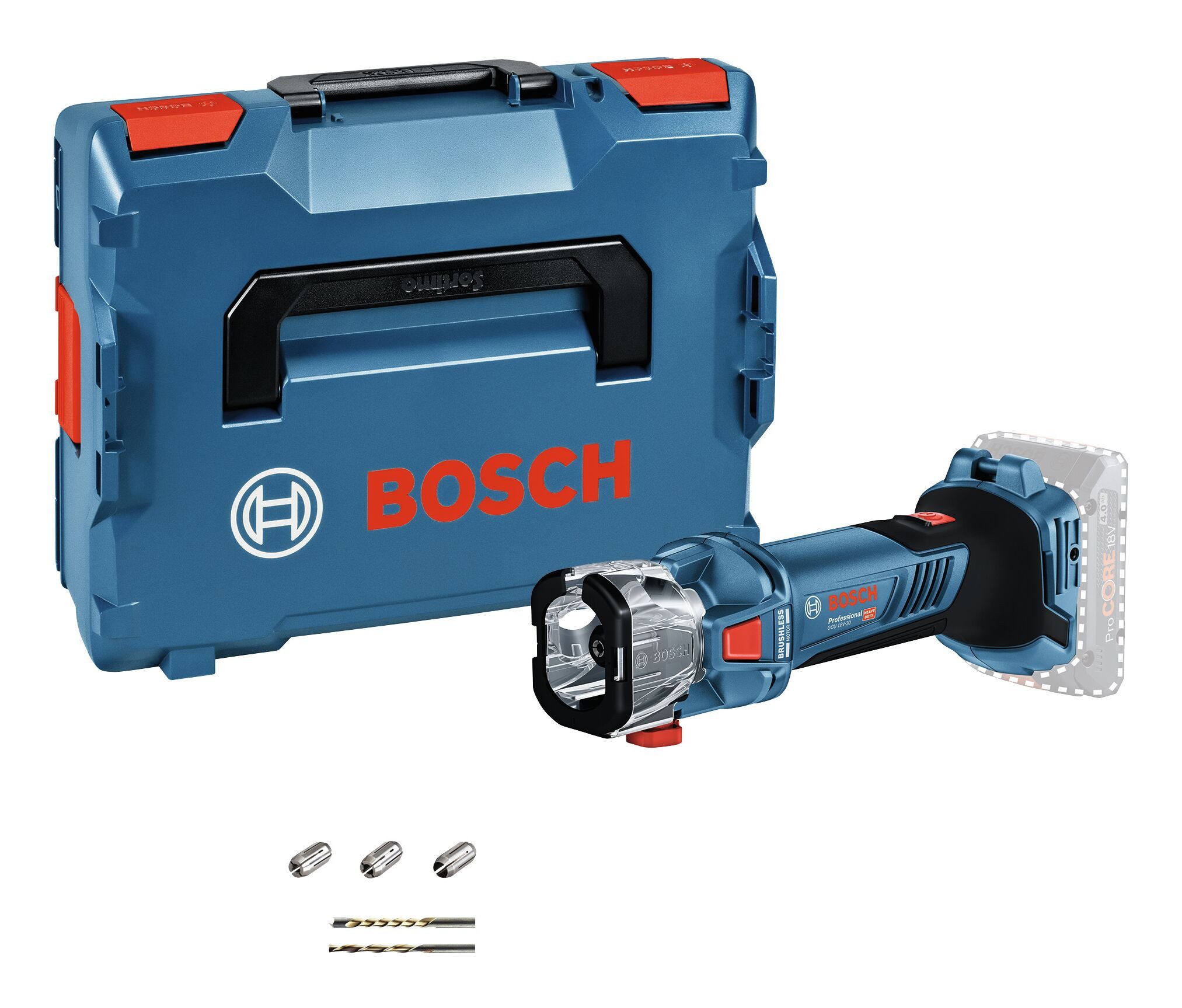 BOSCH Akku-Multifunktionswerkzeug GCU 18V-30, 18 V, 18 V, Rotationswerkzeug Ohne Akku - in L-BOXX 136