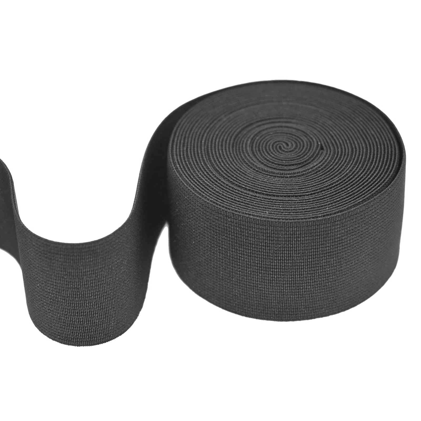 maDDma Gummiband 5m Gummiband 50 mm Gummilitze elastisches Band Bekleidungsgummi, dunkelgrau