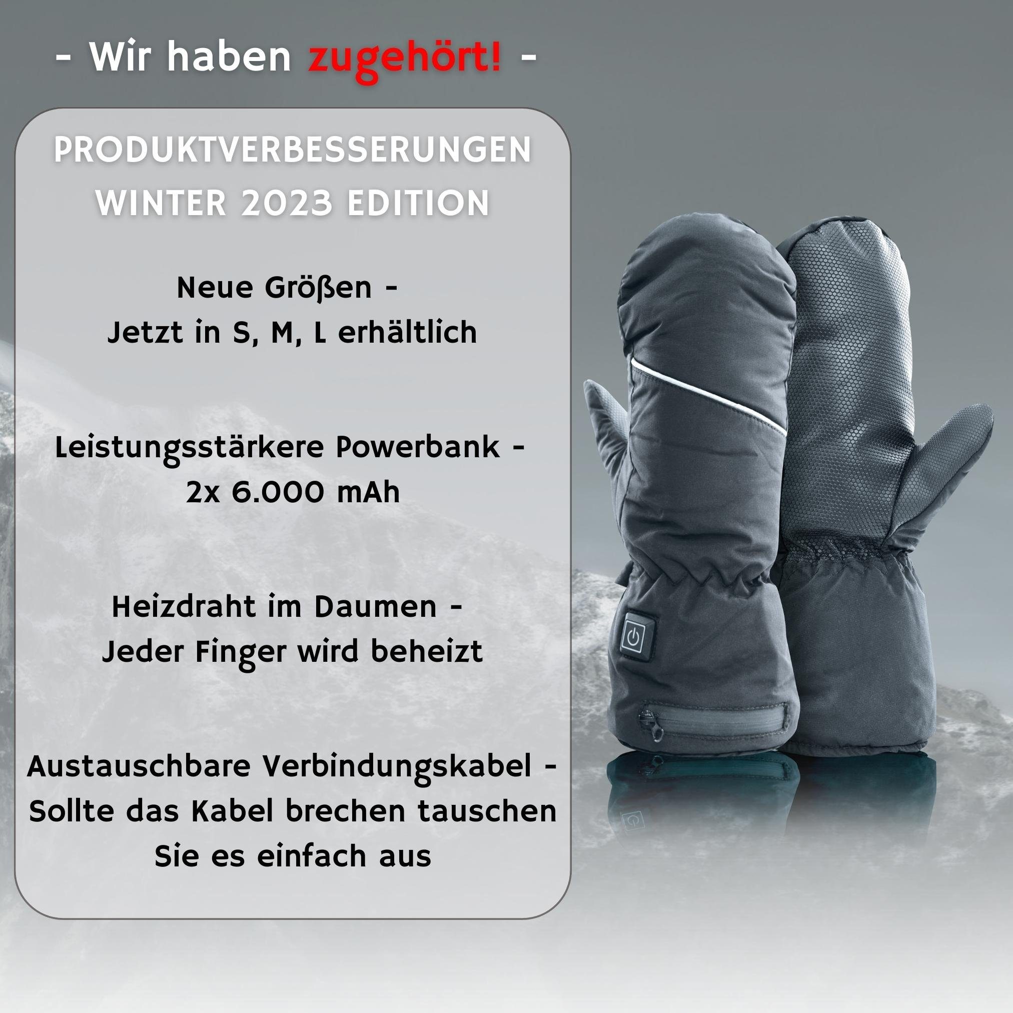 NorthHeat Fäustlinge Optimierte beheizte Handschuhe, beheizbare Handschuhe, günstig online kaufen