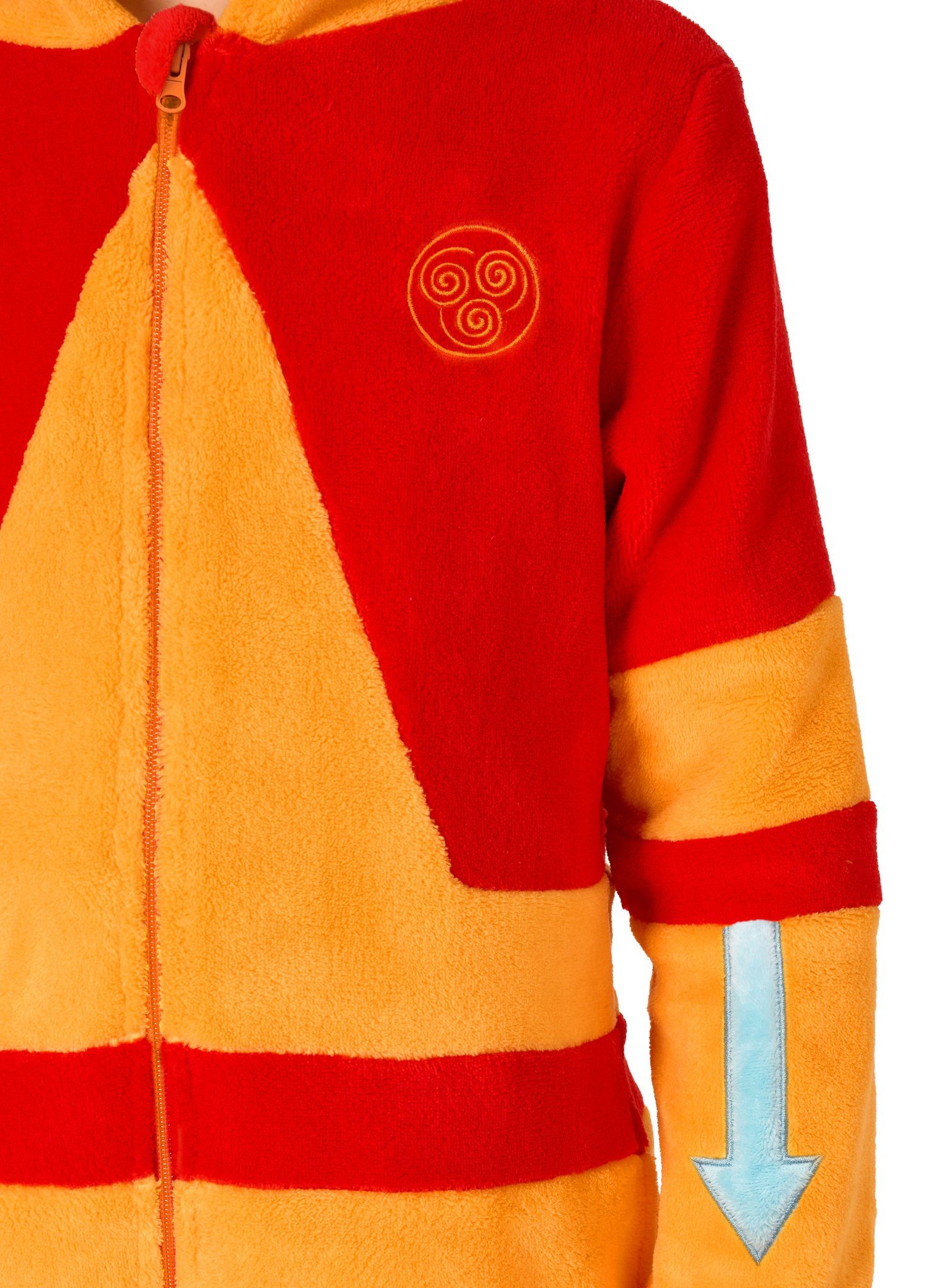 Opposuits Kostüm Aang Onesie für Kinder, Als Herr der Elemente kann man es sich auch mal gemütlich machen!