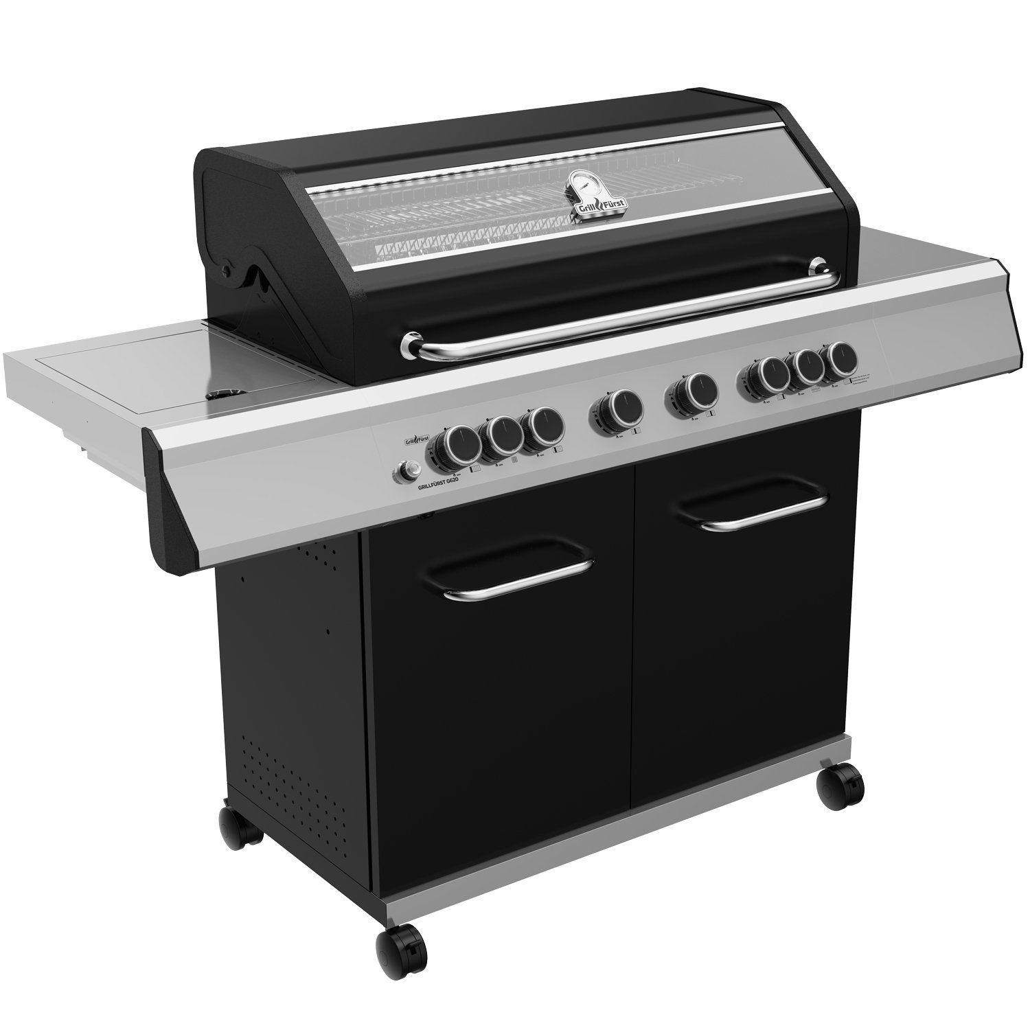Grillfürst Gasgrill Grillfürst G620G 6-Brenner Gasgrill mit Hochtemperaturbrenner