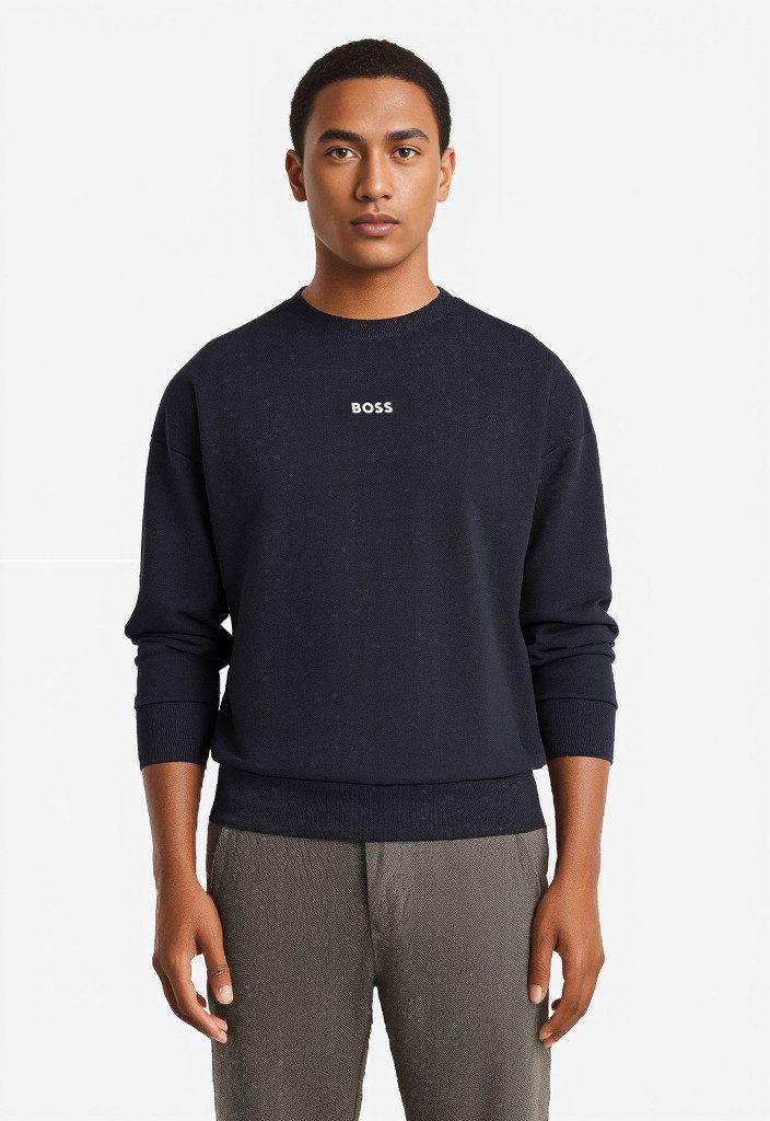 BOSS GREEN Sweatshirt Stenson oversize fit, Rundhalsausschnitt