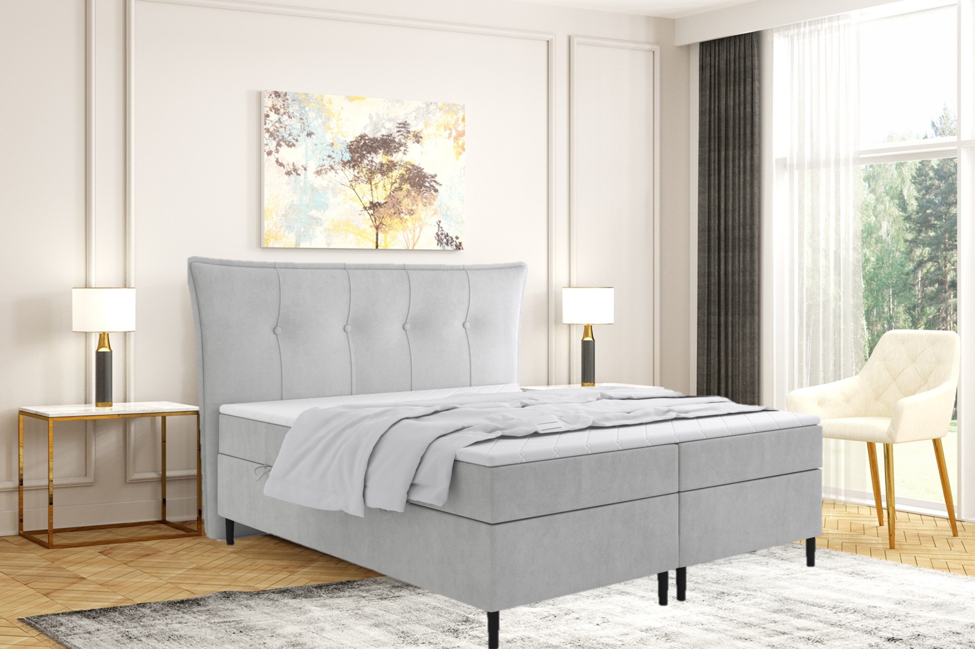 Labett Boxspringbett mit Bettkasten mit hohen günstig online kaufen