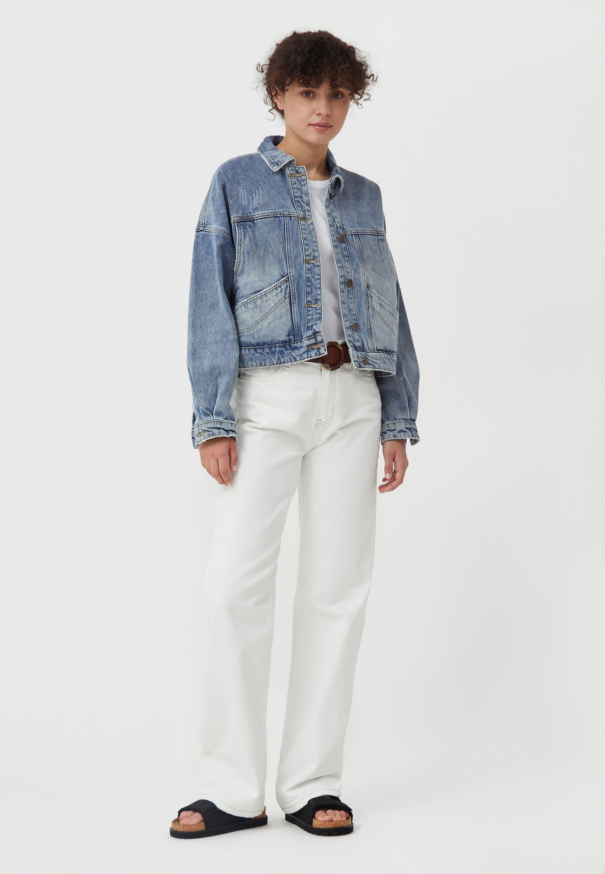 Finn Flare Jeansjacke Classic mit Oversize-Schnitt