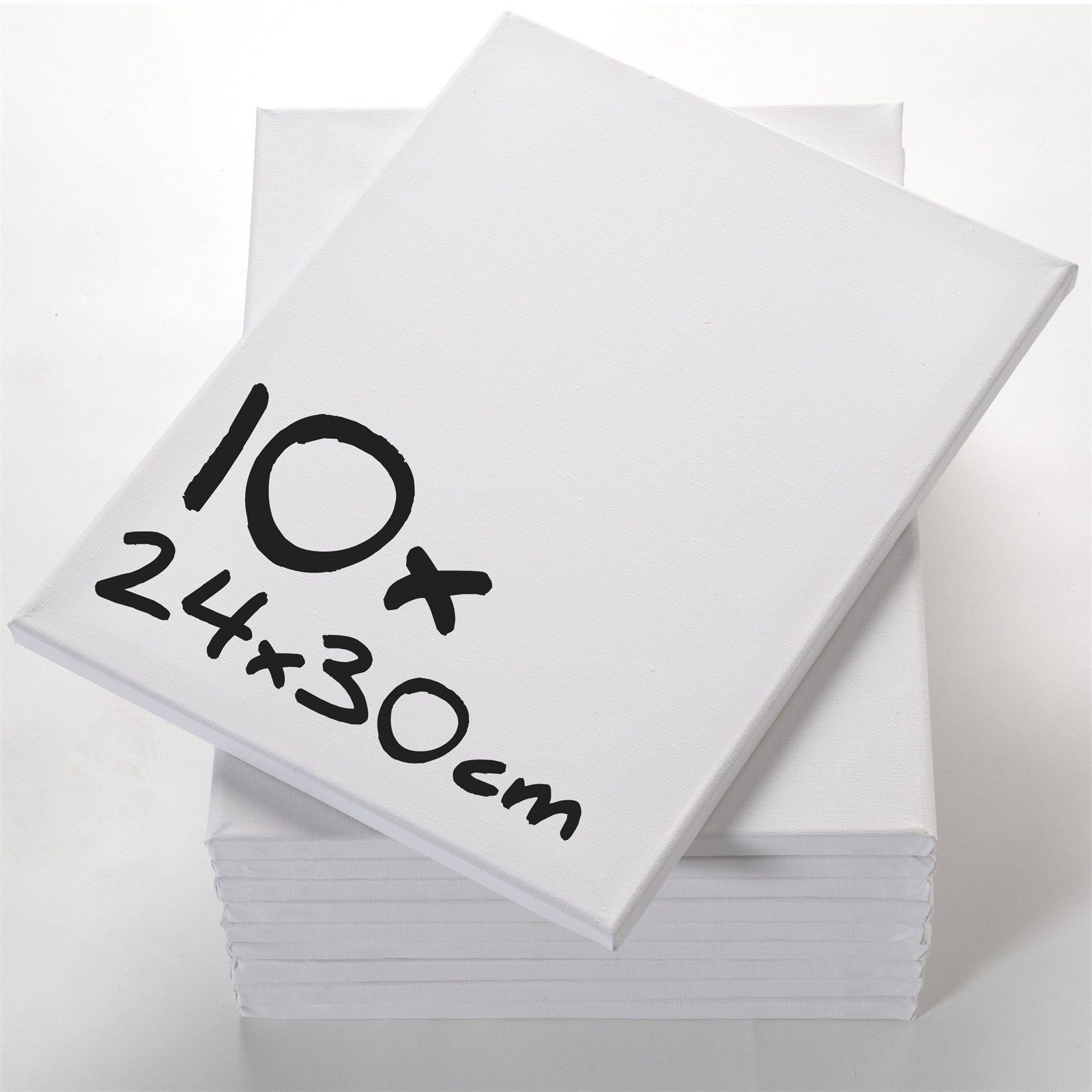 Art Star Keilrahmen 10 LEINWÄNDE zum MALEN 24x30cm, blanko Keilrahmen mit Leinwand, Malfertig. Einfach auspacken und loslegen.