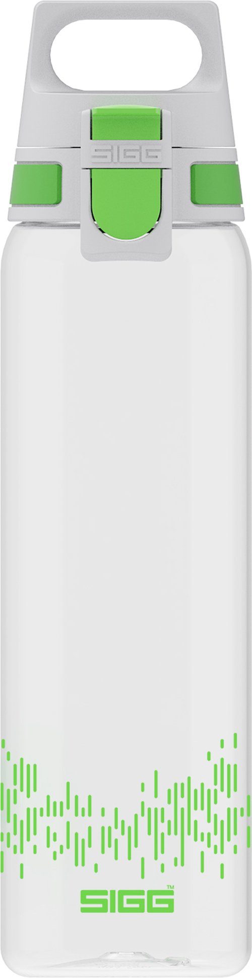 Sigg Trinkflasche stylische Sportflasche mit Einhandverschluss, SIGG Trinkflasche 'Total Clear One MyPlanet' - 0,75 L