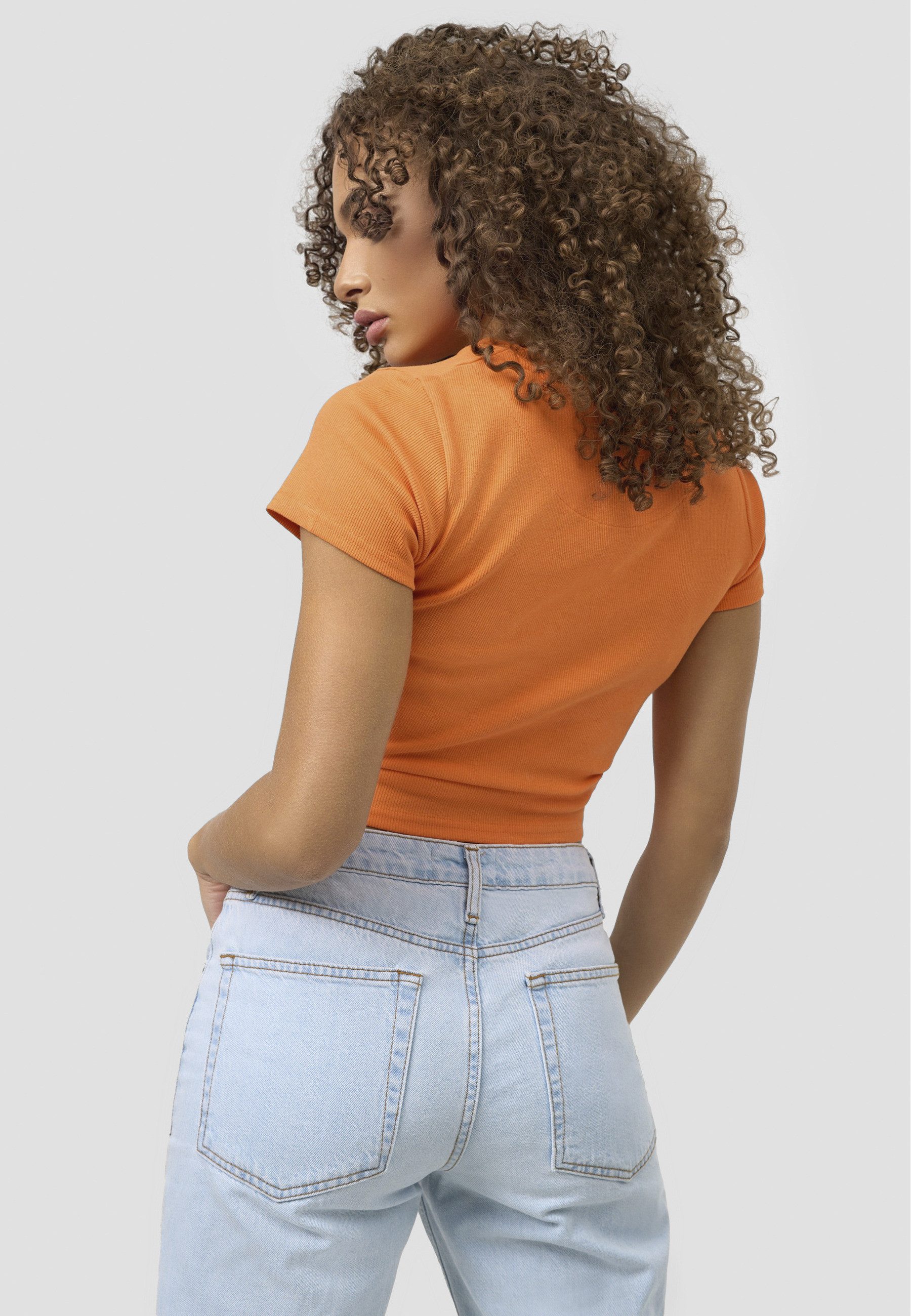 Karl Kani Kurzarmshirt Karl Kani Damen KW221-024-1 Retro Rib Short Tee (1-tlg)