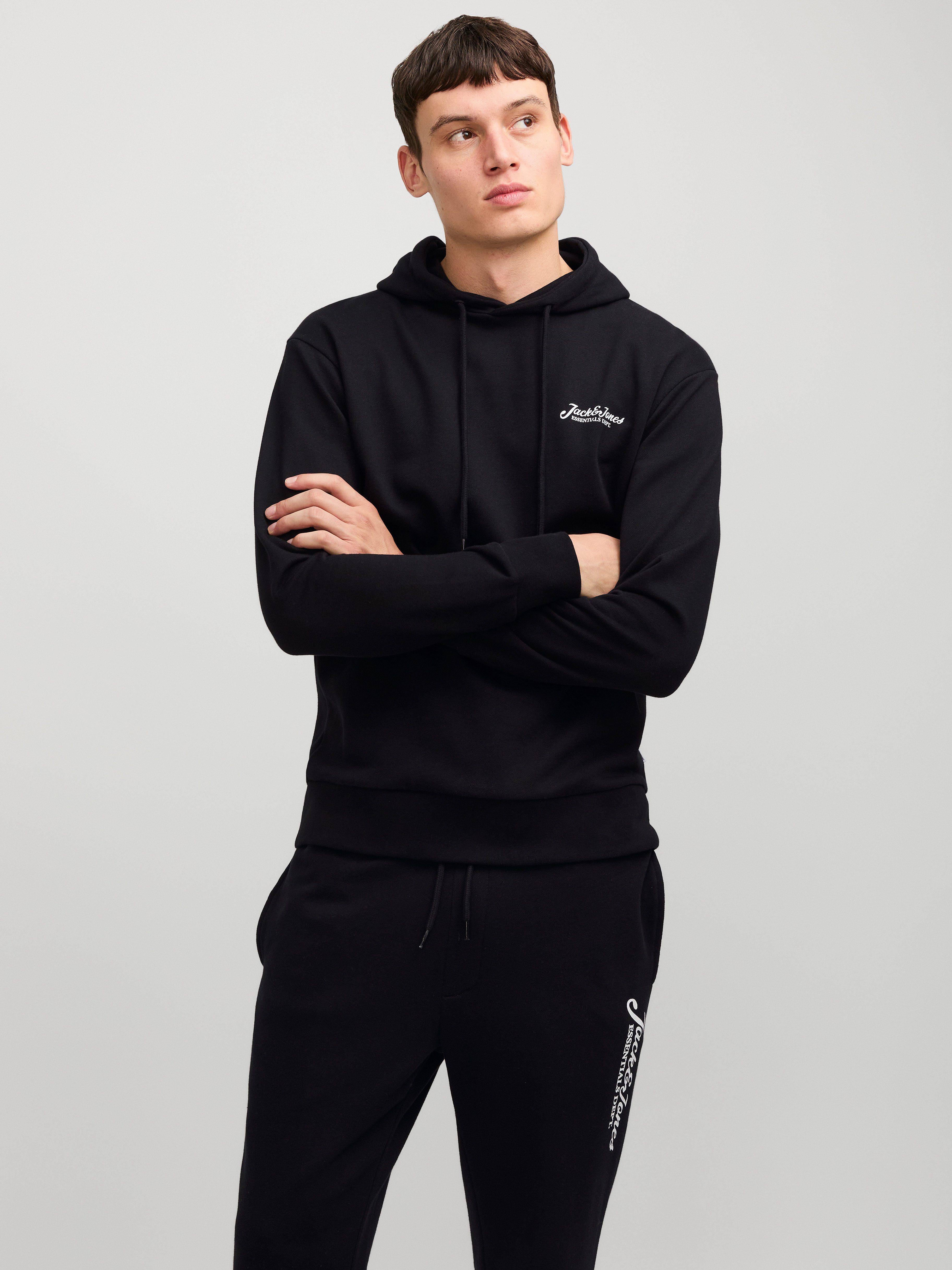 Jack & Jones Kapuzensweatshirt JJBEAU – Sweater mit Logodruck, Slim Fit und günstig online kaufen