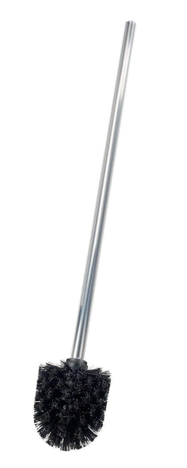 WENKO WC-Reinigungsbürste WENKO,WC-Bürste extra lang mit Edelstahlstiel Matt,Silber matt, Badezimmer in allen Wohnstilen, (WC-Bürste + Halter)