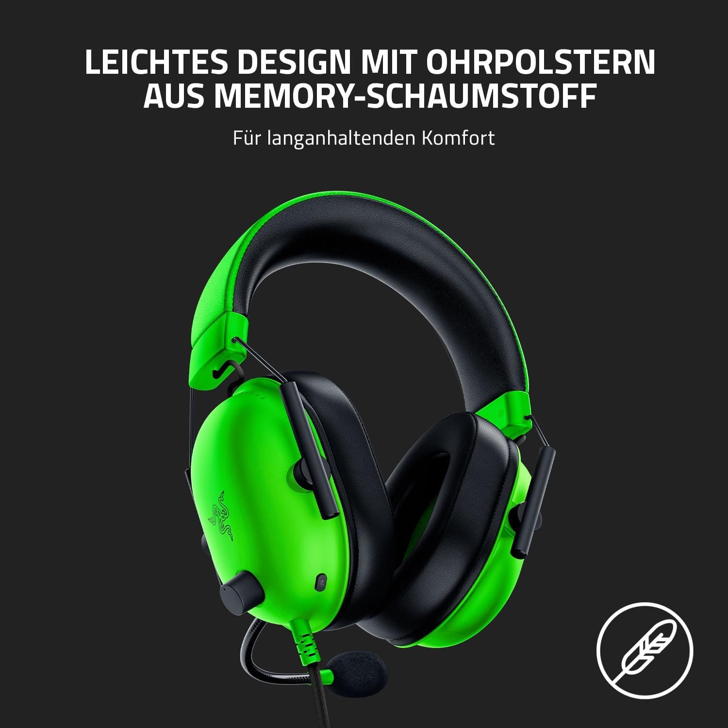 RAZER BlackShark V2 X Premium Esports Multi-Plattform Gaming Headset Gaming-Headset – Bild 5 von 5