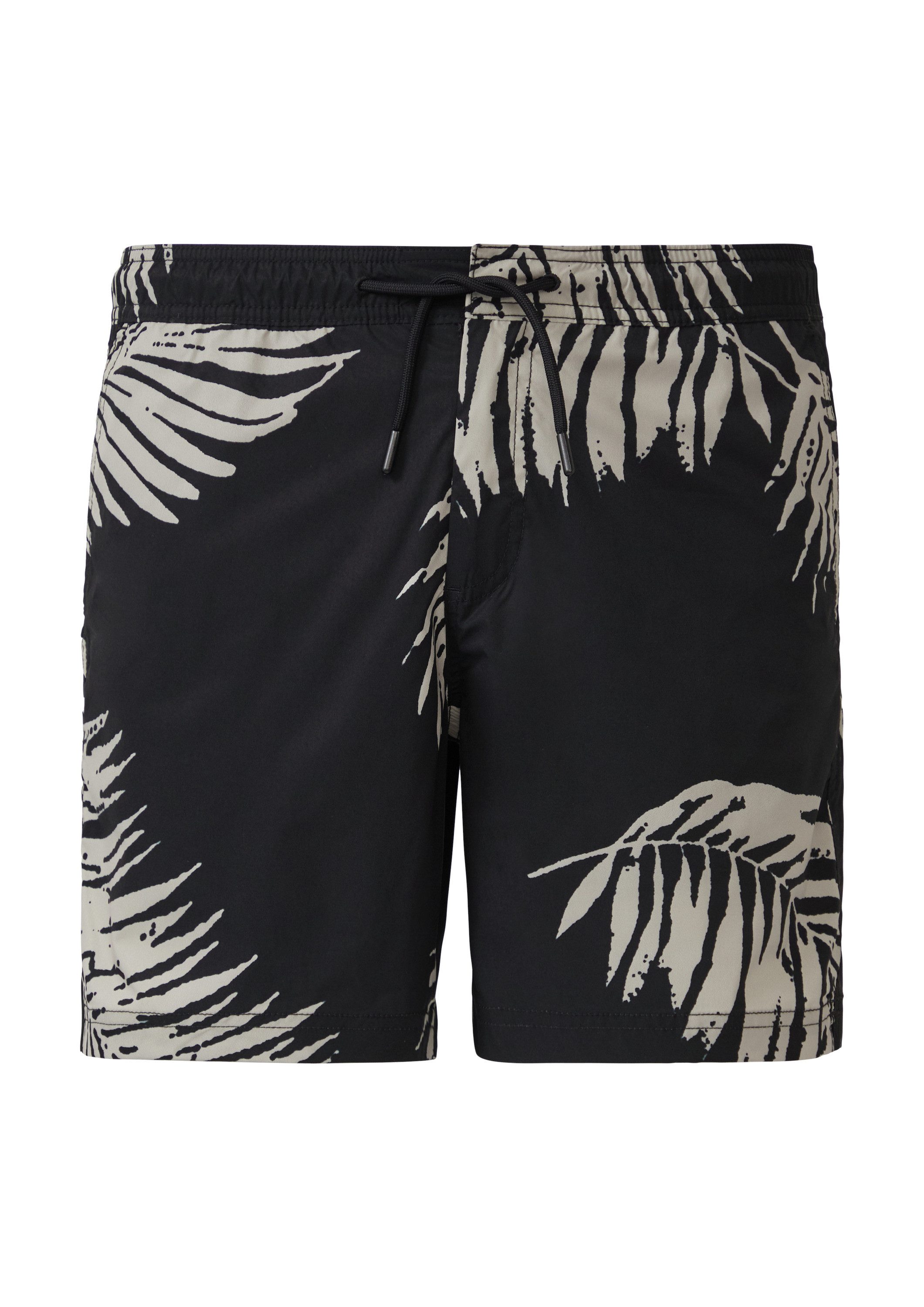 s.Oliver Badehose Badehose Badeshorts mit Eingrifftaschen und Reißverschluss