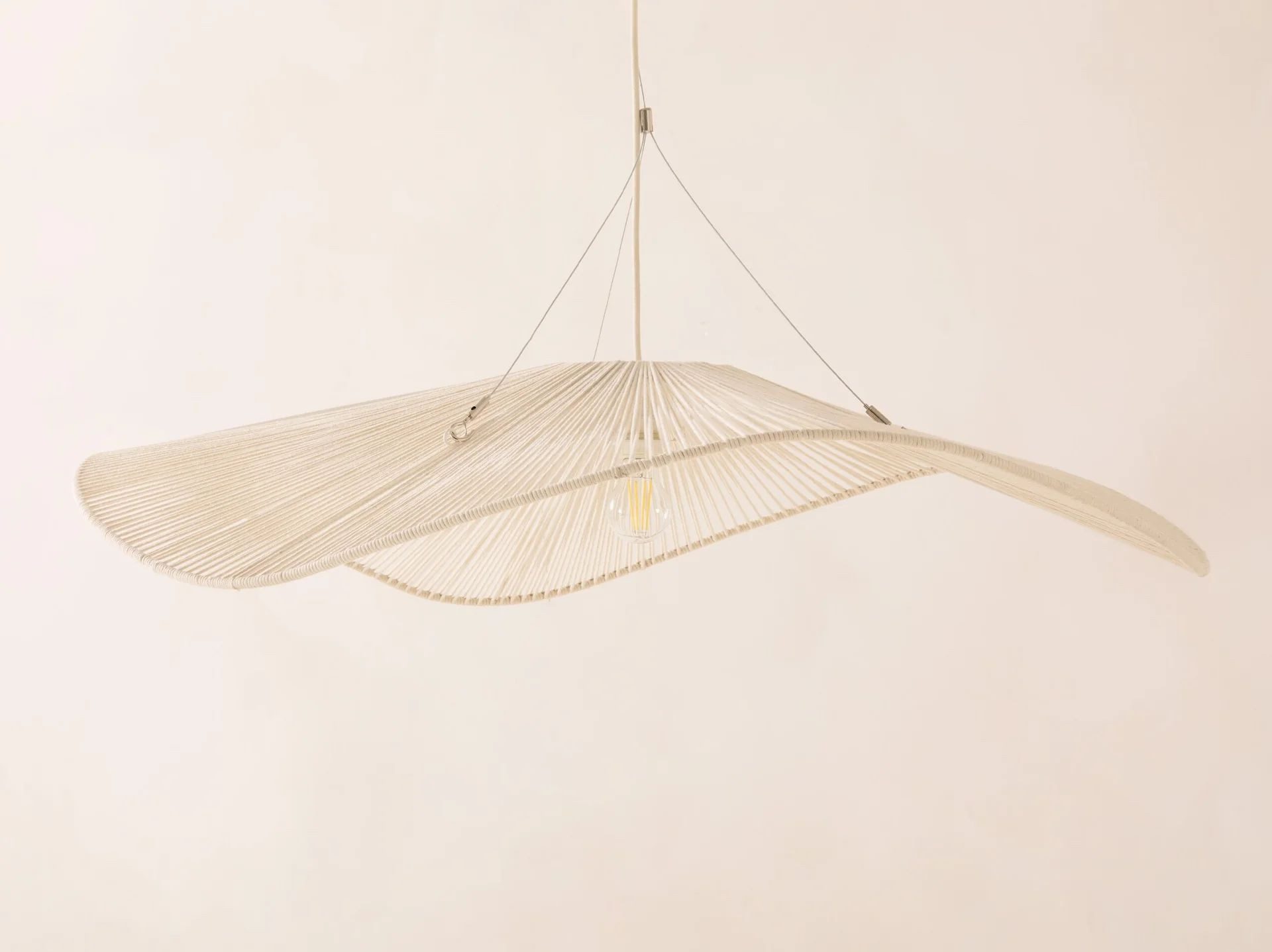 Micadoni Pendelleuchte Palmier, Loft-Style, offene Bauweise, dekoratives Leuchtmittel sichtbar