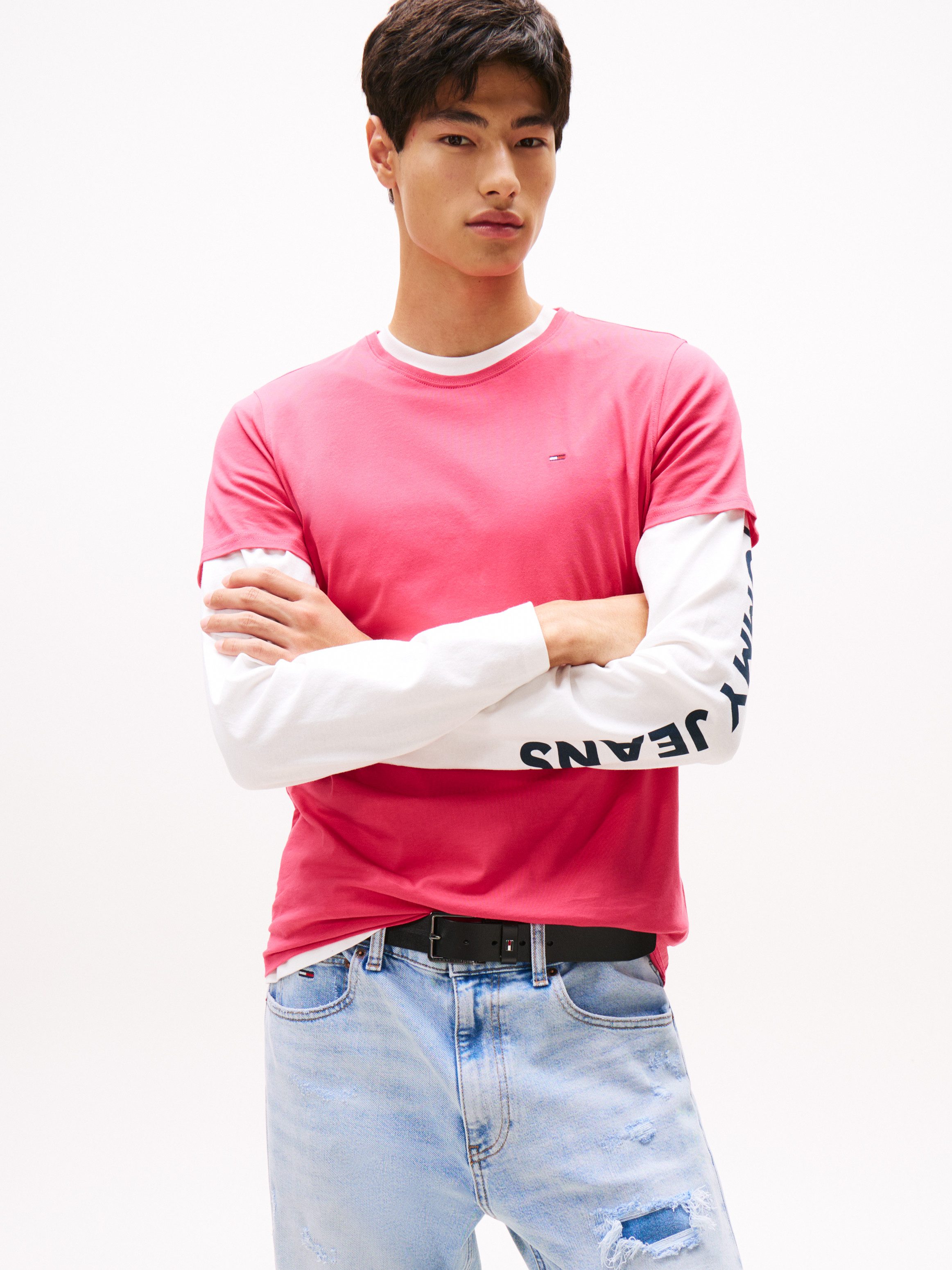 Tommy Jeans T-Shirt TJM ESSENTIAL SOLID TEE mit Rundhalsausschnitt und deze günstig online kaufen