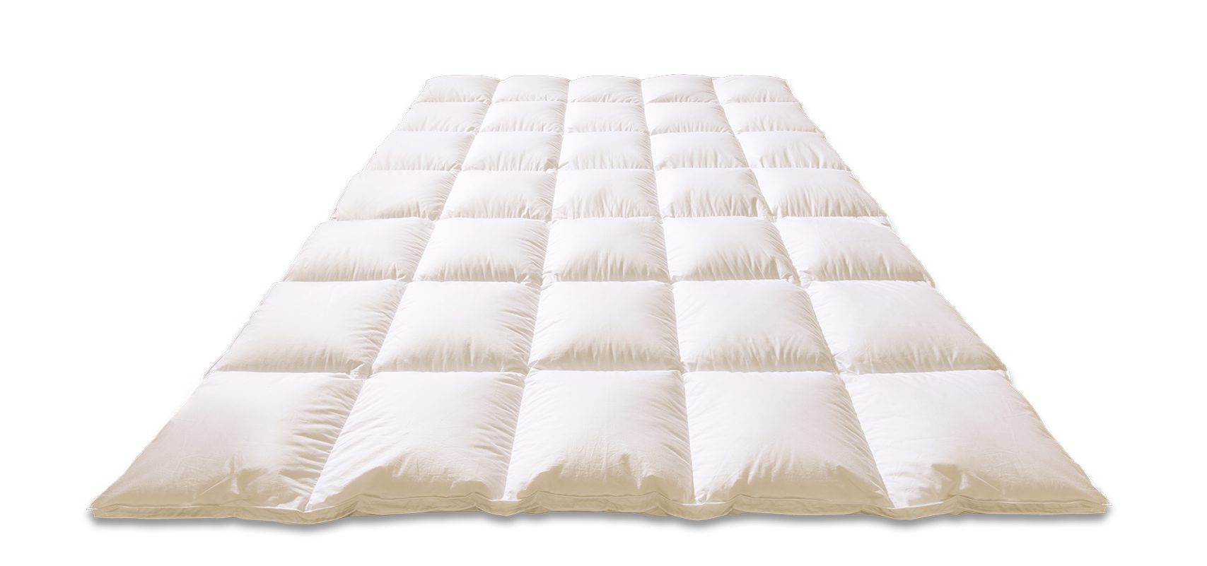 Kauffmann Daunenbettdecke Superior - Warm Daunenbettdecke mit 2 cm Innen- und Außensteg, Füllung: 100% Daunen, Bezug: 100% Baumwolle, Besonders wärmend, ideal für kalte Nächte