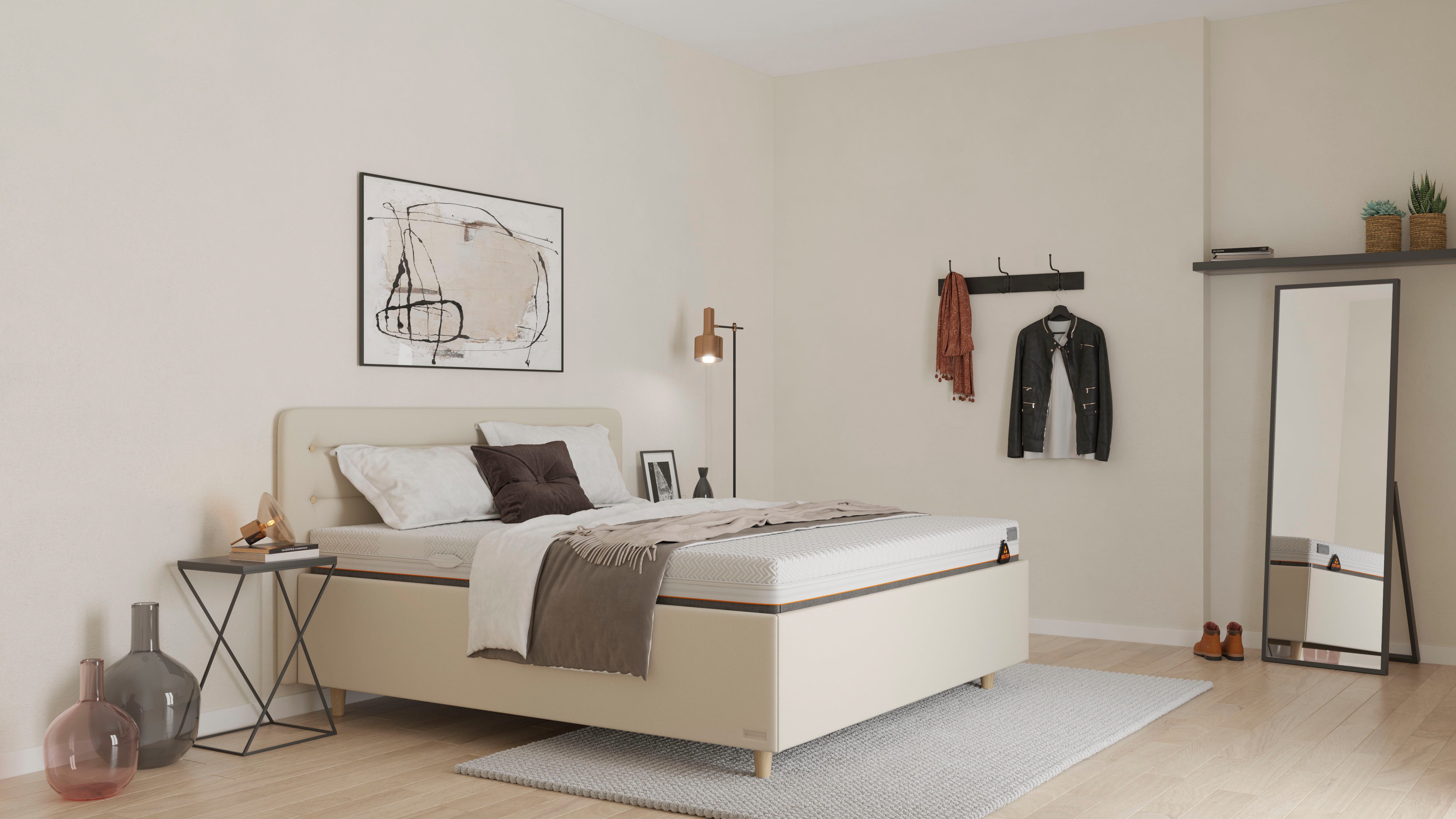 Gelschaummatratze GELTEX® Quantum Touch Next 200, Matratze 90x200, 140x200 und mehr, Schlaraffia, 20 cm hoch, GELTEX® Next-Auflage, langlebig (RG 43)