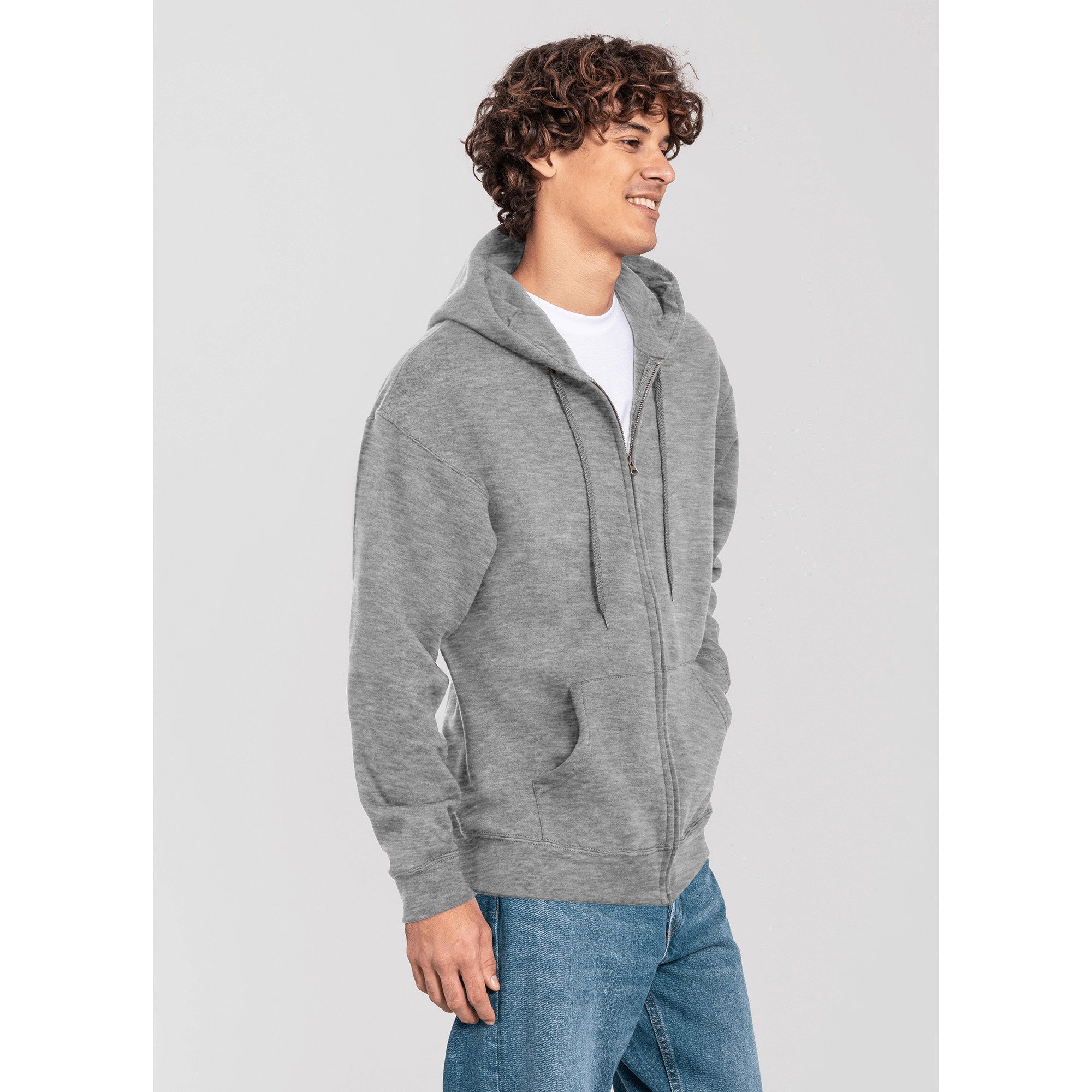 Fruit of the Loom Sweatjacke Iconic Premium Kapuzen Sweatjacke – Bild 3 von 5