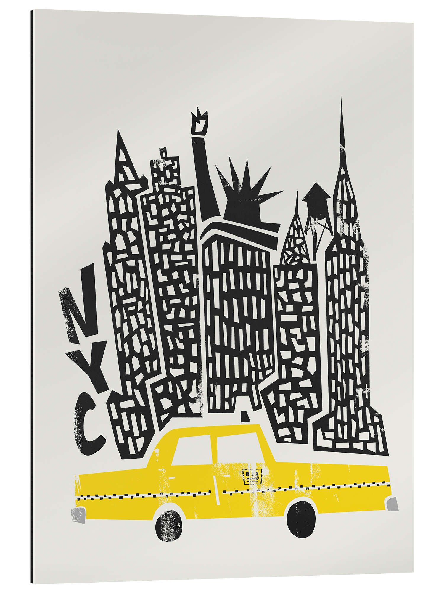 Posterlounge XXL-Wandbild Fox & Velvet, NYC, Kinderzimmer Mid-Century Modern Grafikdesign