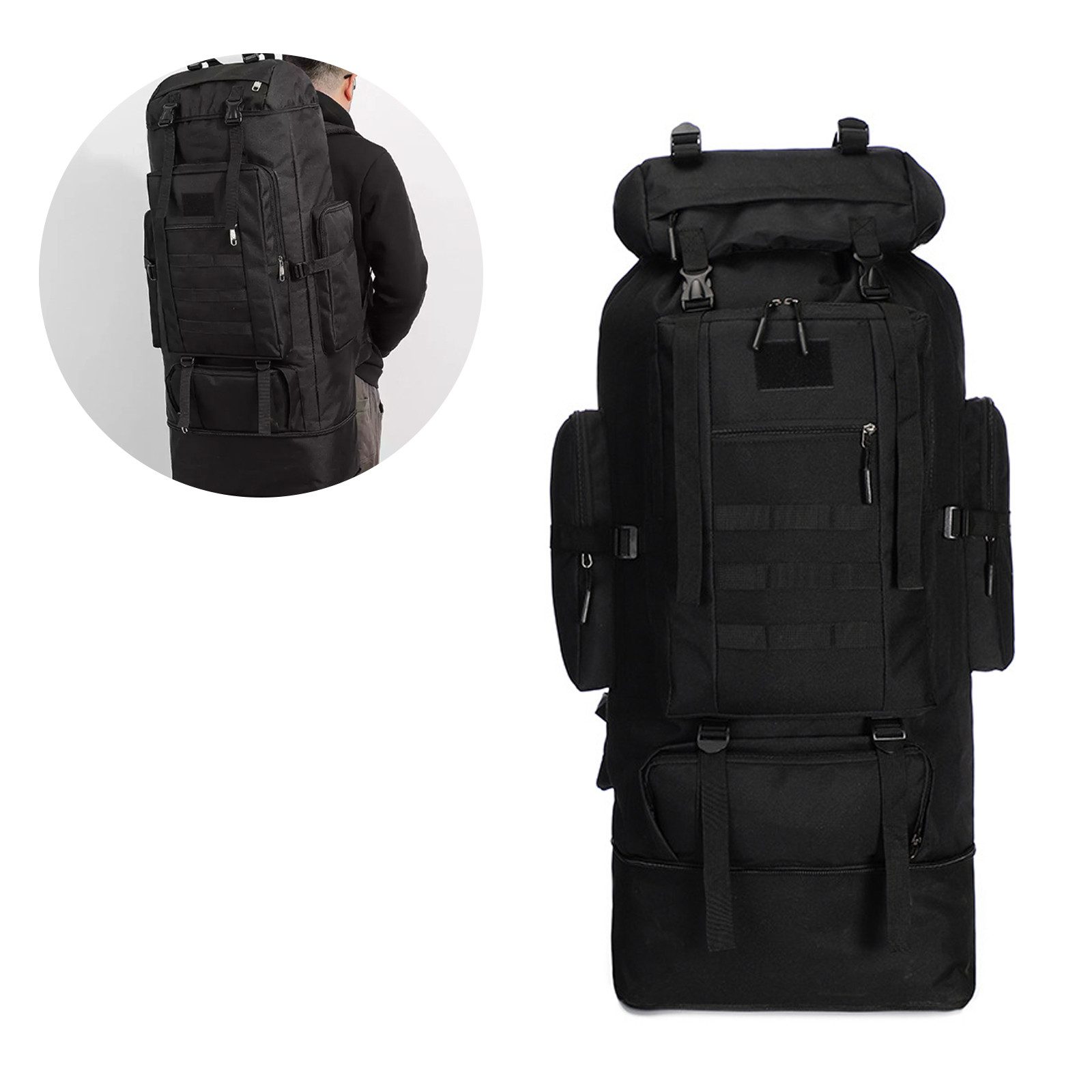 REDOM Wanderrucksack 80L Outdoor Trekkingrucksack Camping Backpack Sportruc günstig online kaufen