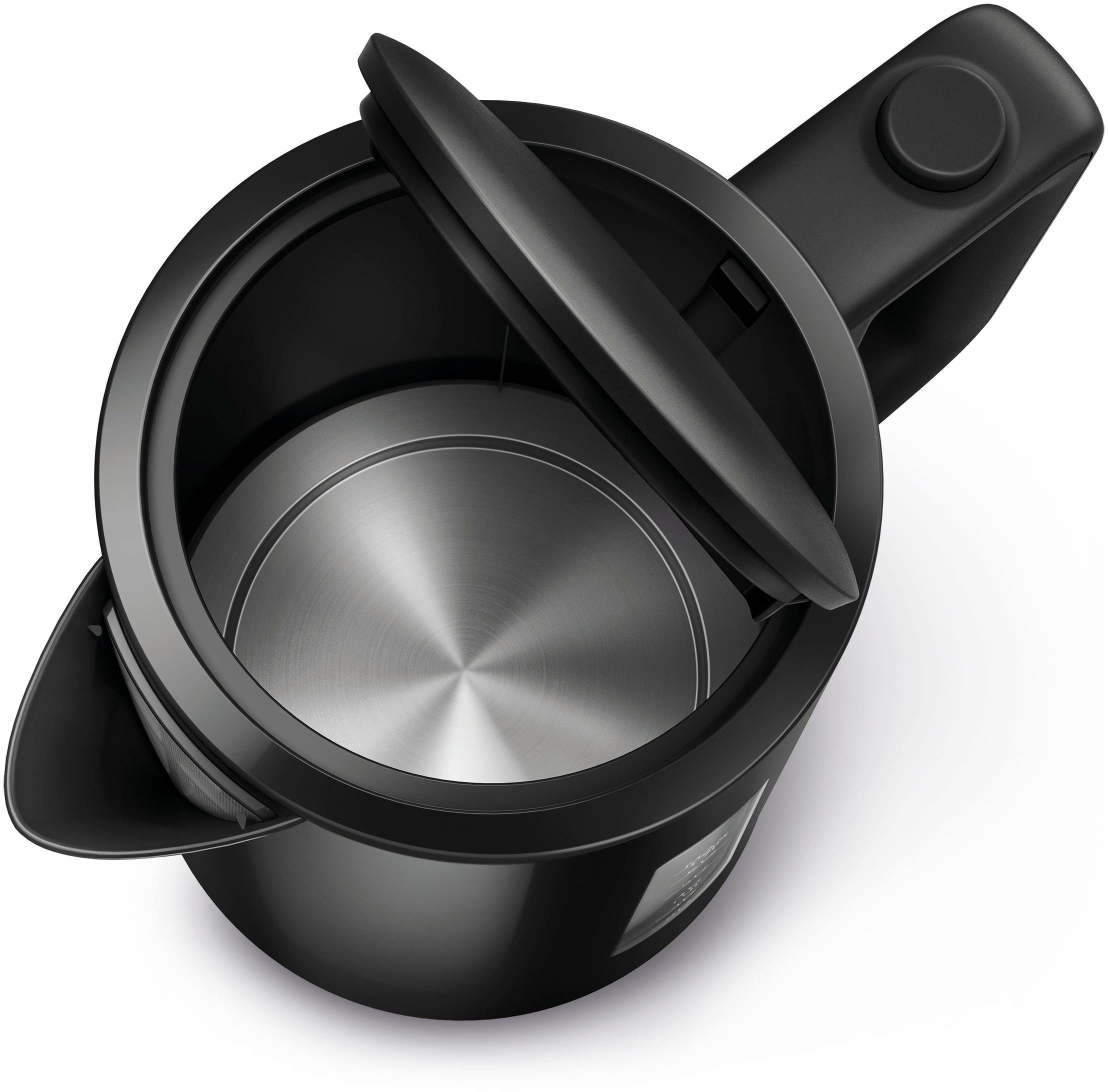 Philips Wasserkocher HD9318/20 Daily Collection, 1,7 l, 2200 W, Trockengehschutz, Schwarz – Bild 3 von 5