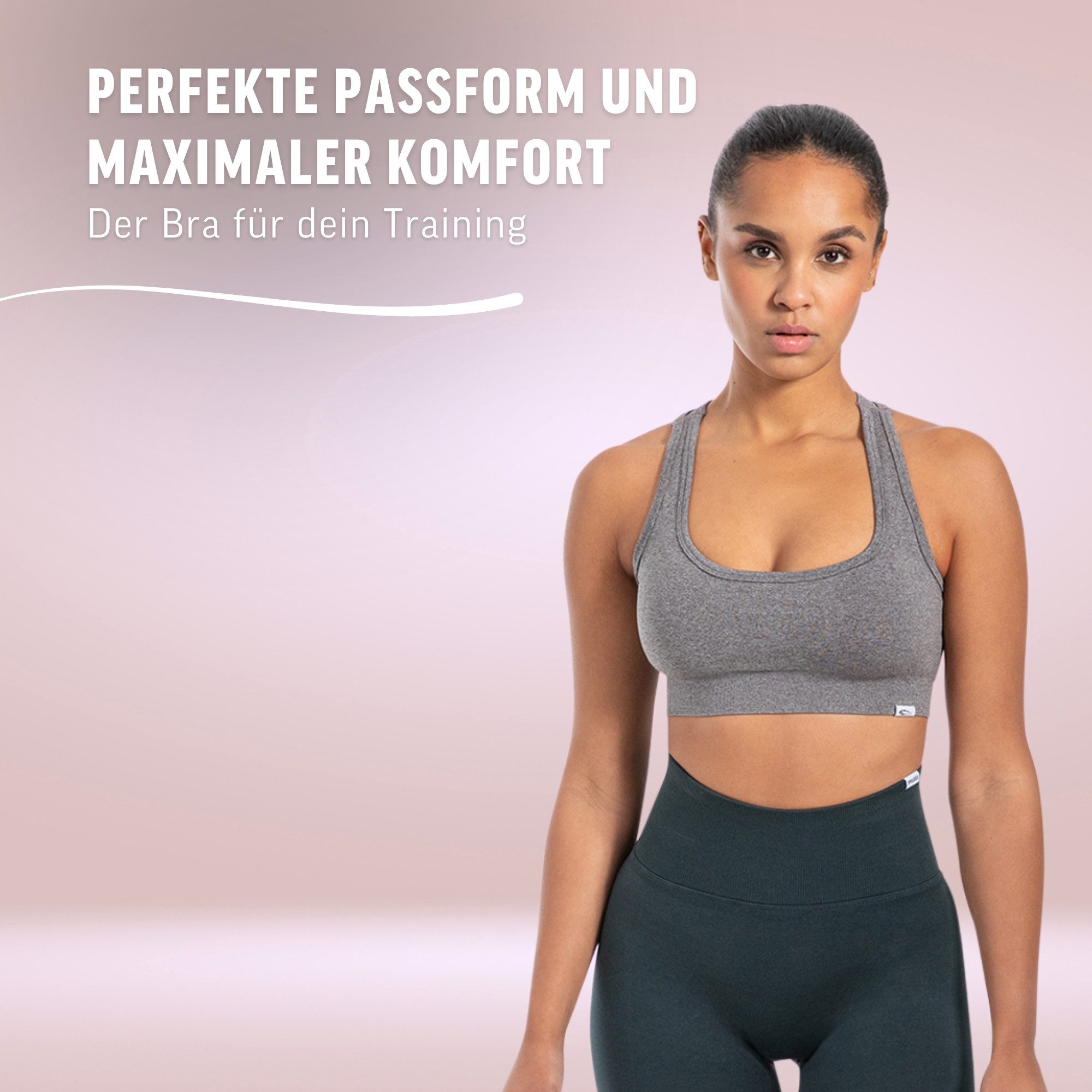 Smilodox Sport-BH Louisa, Blickdicht Rutschfester Sport Bra, Gerippter Stoff Top Shaped Fit ärmelloses Oberteil, Atmungsaktives Yoga Tank Top