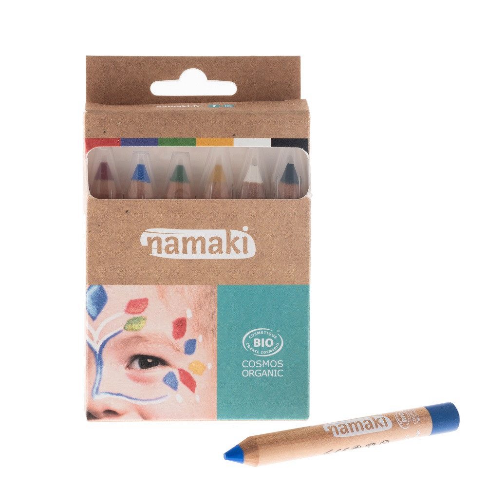 Namaki Schminkstift namaki Bio Kinderschminkstifte Rainbow 6er Set (1-tlg)