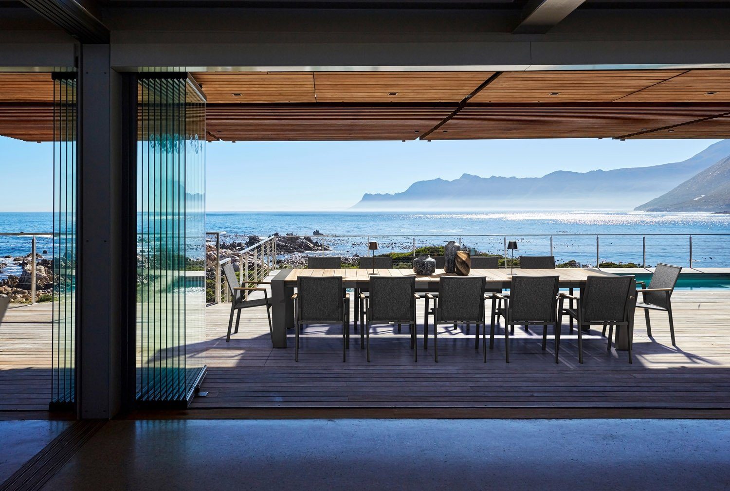 Bizzotto Gartenstuhl CAMERON, Anthrazit, Aluminium, Textilen, stapelbar