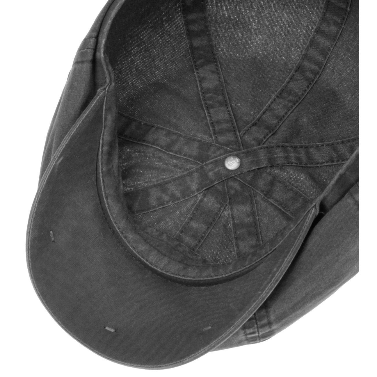 mit (1-St) schwarz Balloncap Flat Stetson Schirm Cap