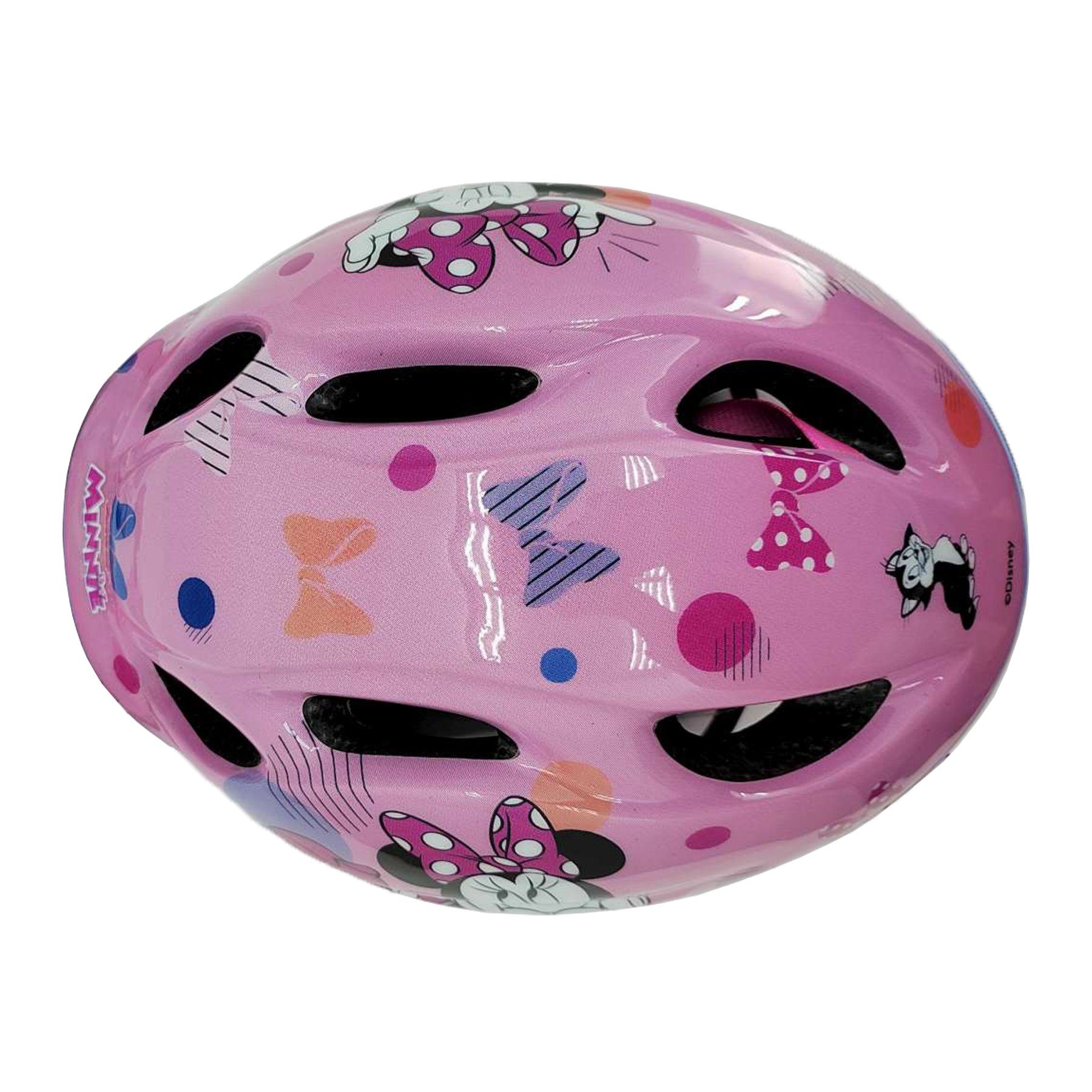 Disney Minnie Mouse Kinderfahrradhelm Deluxe, Minnie Mouse Fahrradhelm, Gr. 51-55 cm