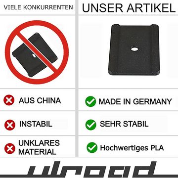 ULROAD Klemmen 4x Unterlage Profilschiene Konsole Möbel für VW T5 T6 T6.1 Multivan