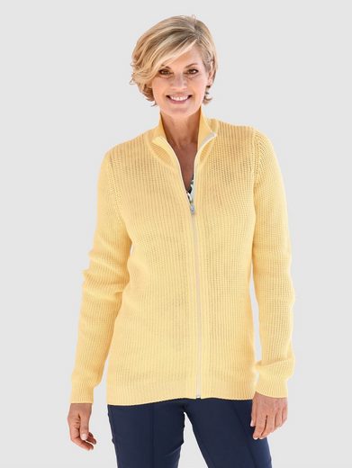 Paola Strickjacke in Perlfang, Mit Rippenabschlüssen online kaufen | OTTO