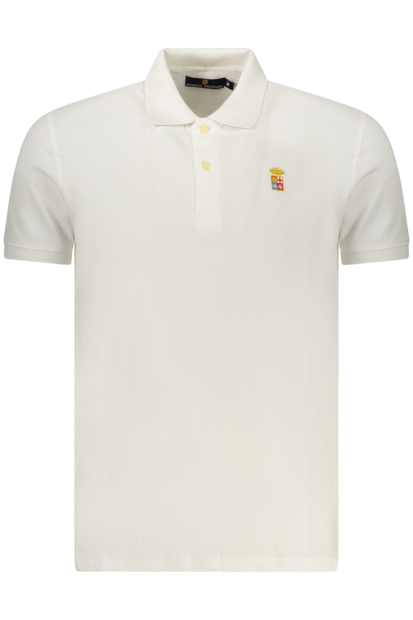 MARINA MILITARE Poloshirt Herren Kurzarm-Poloshirt in Weiß mit Stickerei und