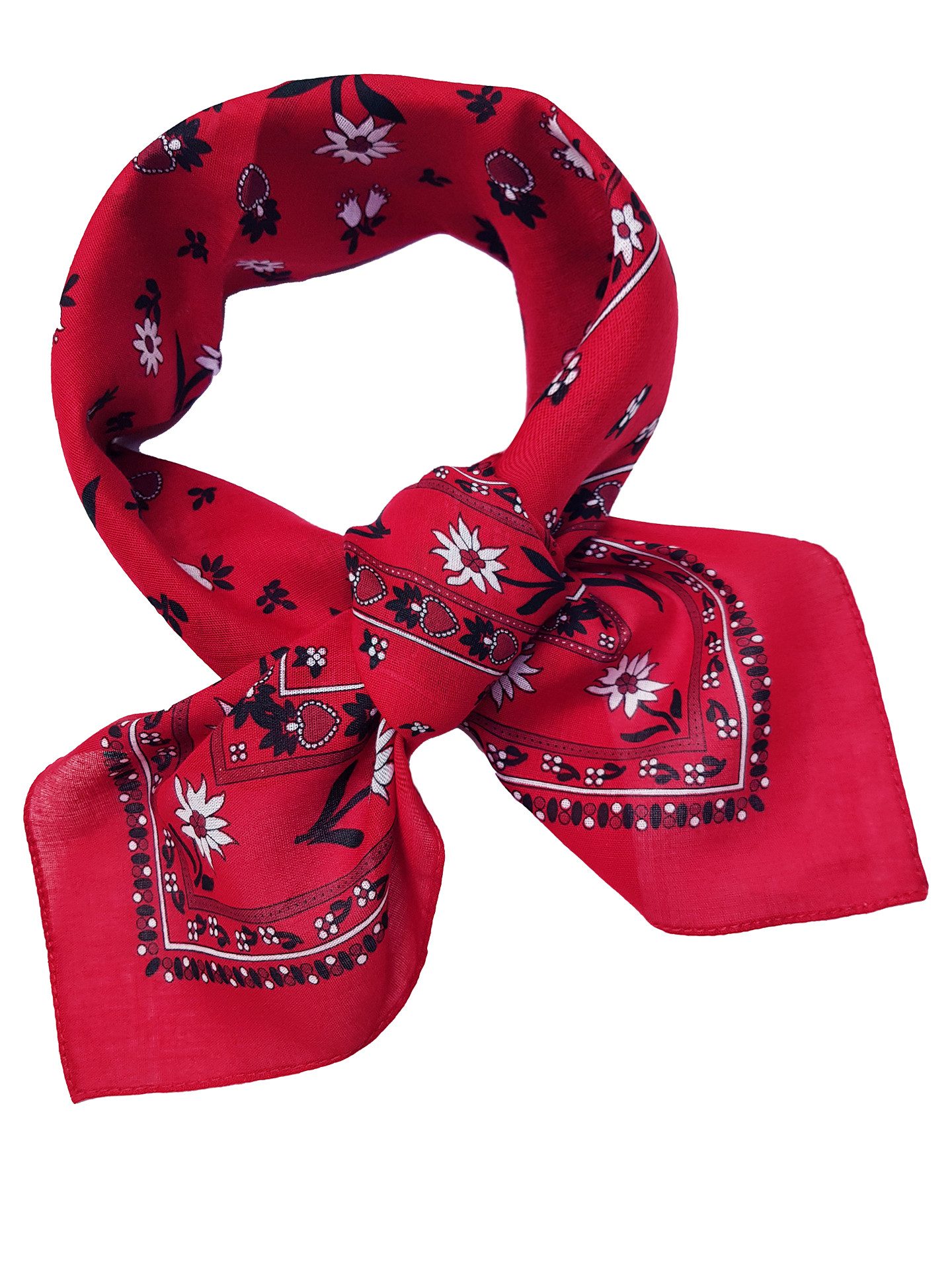 Moschen-Bayern Halstuch Trachtenhalstuch Trachtentuch Halstuch Edelweiß Nickituch Edelweißtuch