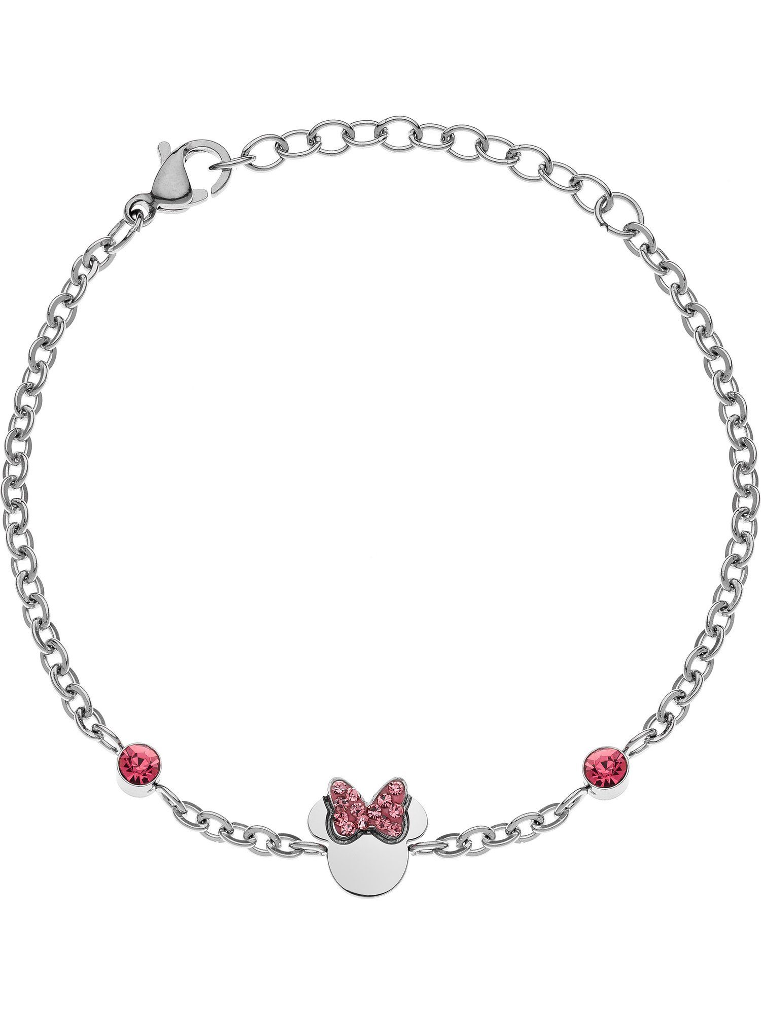DISNEY Jewelry Silberarmband Disney Armband Edelstahl Kristall, Modern günstig online kaufen