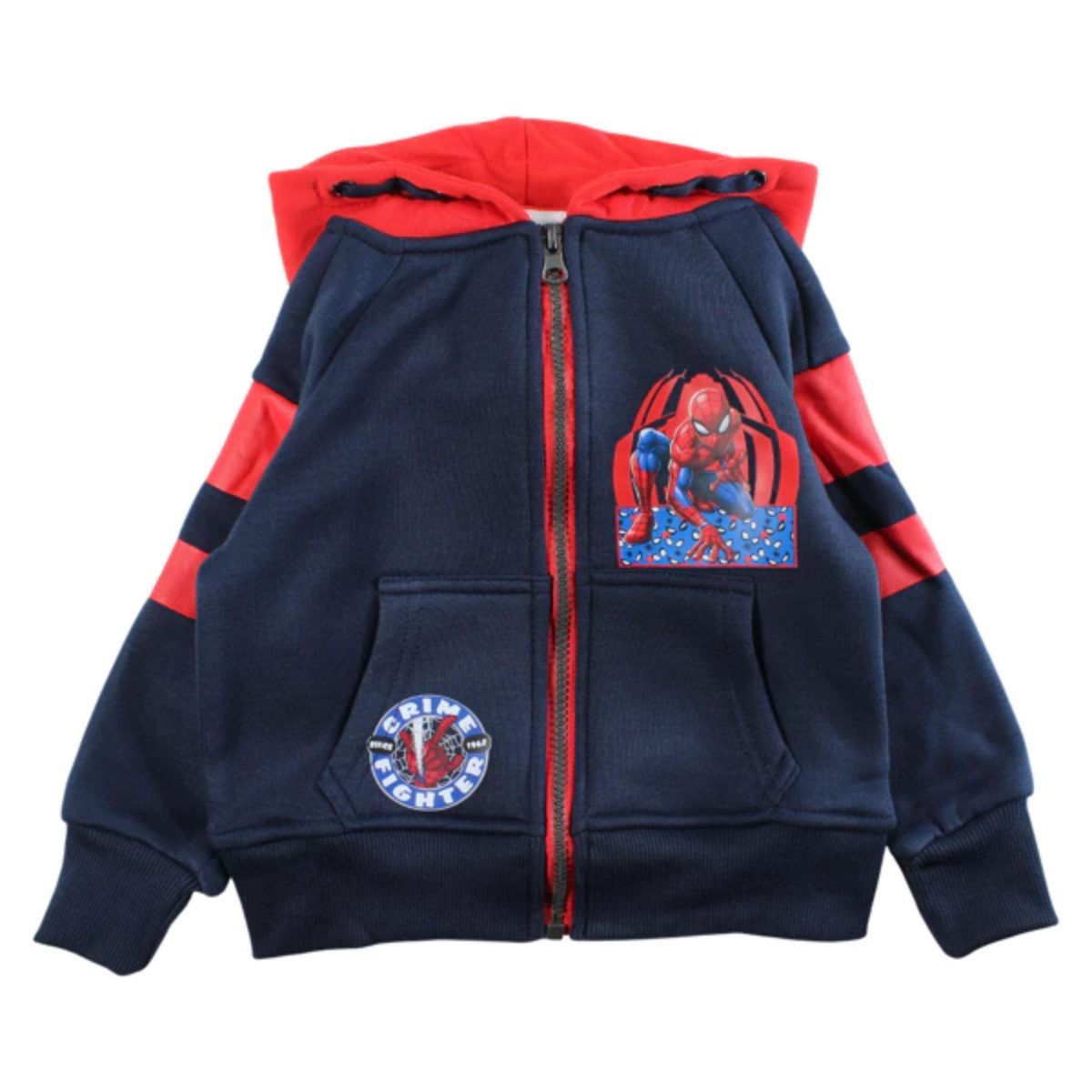 Spiderman Kapuzensweatjacke Kapuzenjacke für Jungen – Hoodie mit Reißverschluss, 100 % Polyester