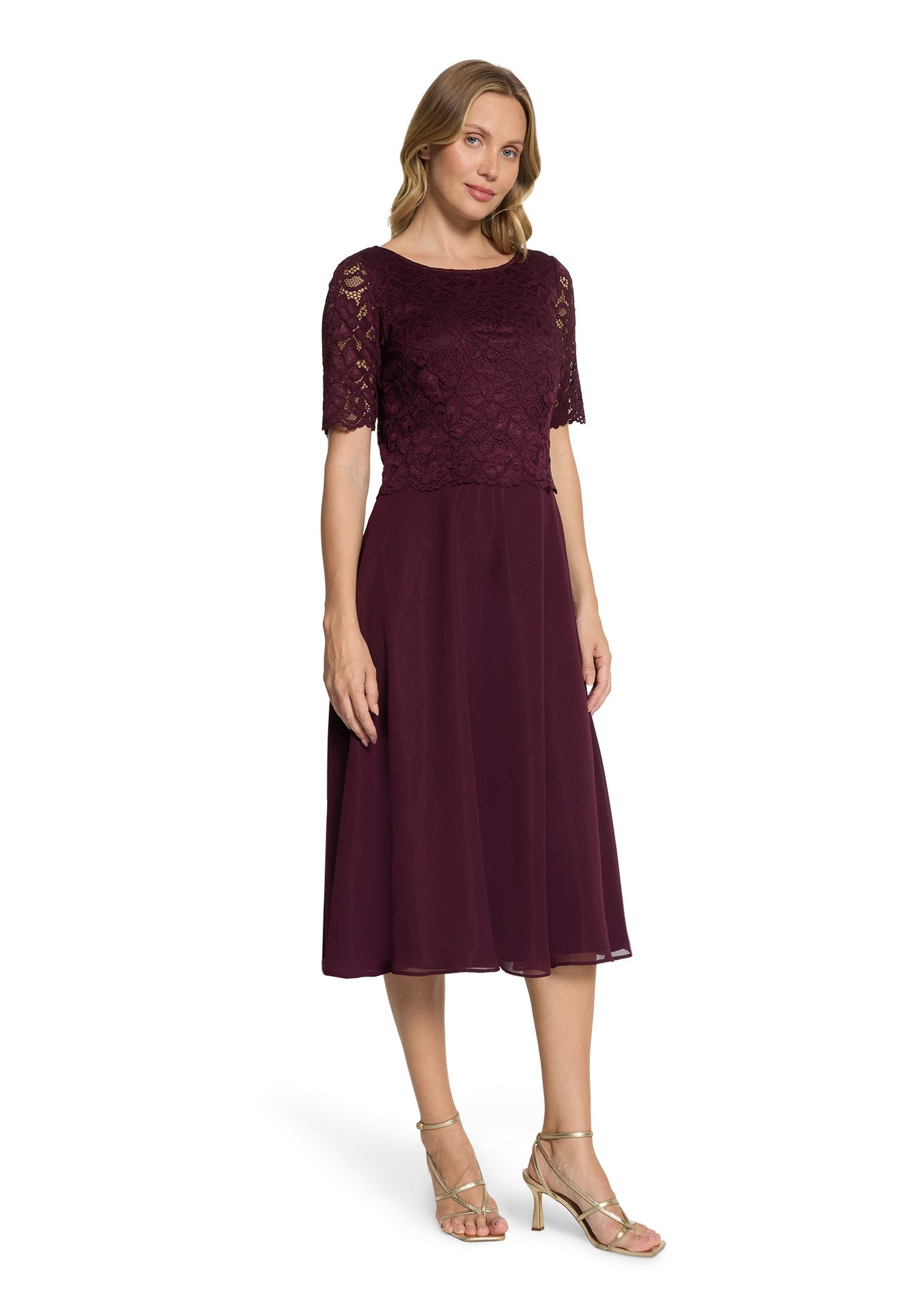 Vera Mont Cocktailkleid Damen mit Spitze Spitze