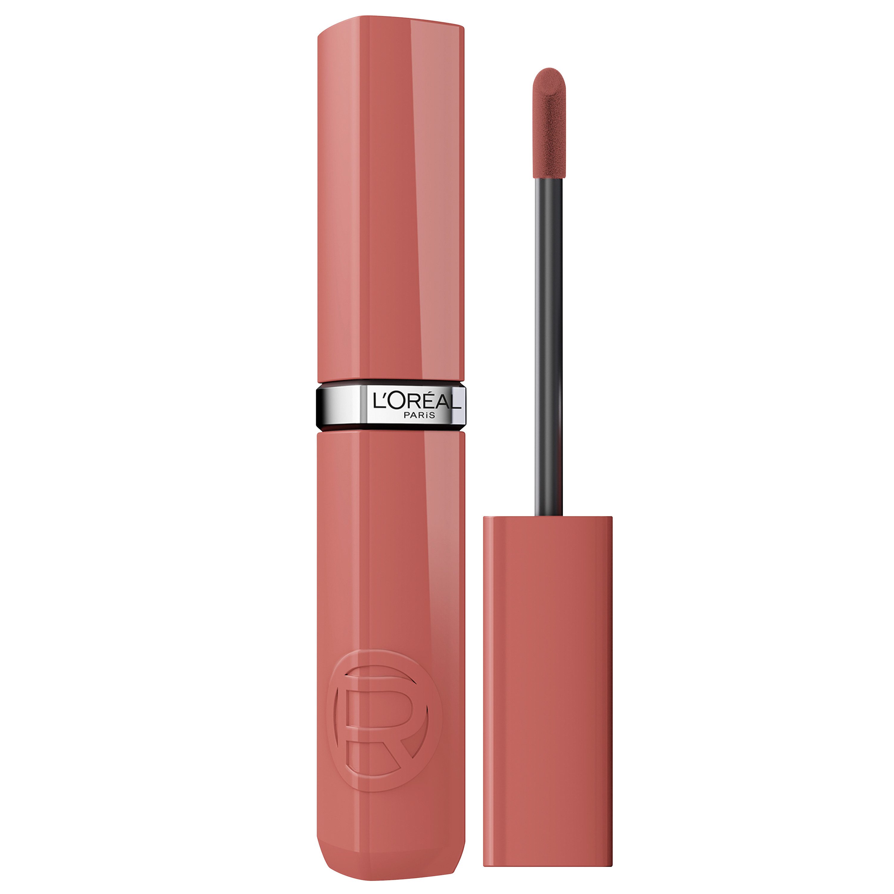 L'ORÉAL PARIS Lippenstift INFAILLIBLE LAQUE RESISTANCE 16H, mit intensiver Farbe und Glanz, bis zu 16 Stunden Halt