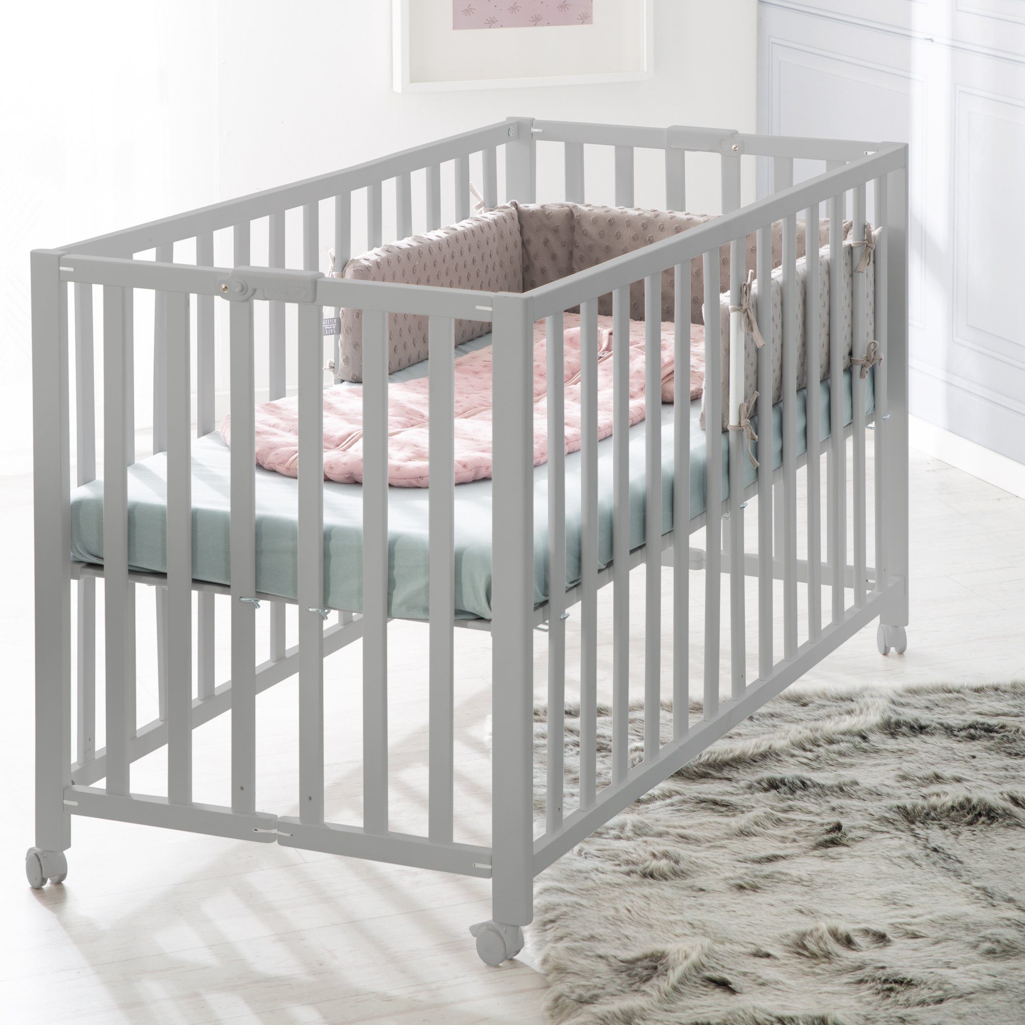roba® Kinderbett Fold Up, Platzsparendes Gitterbett, günstig online kaufen