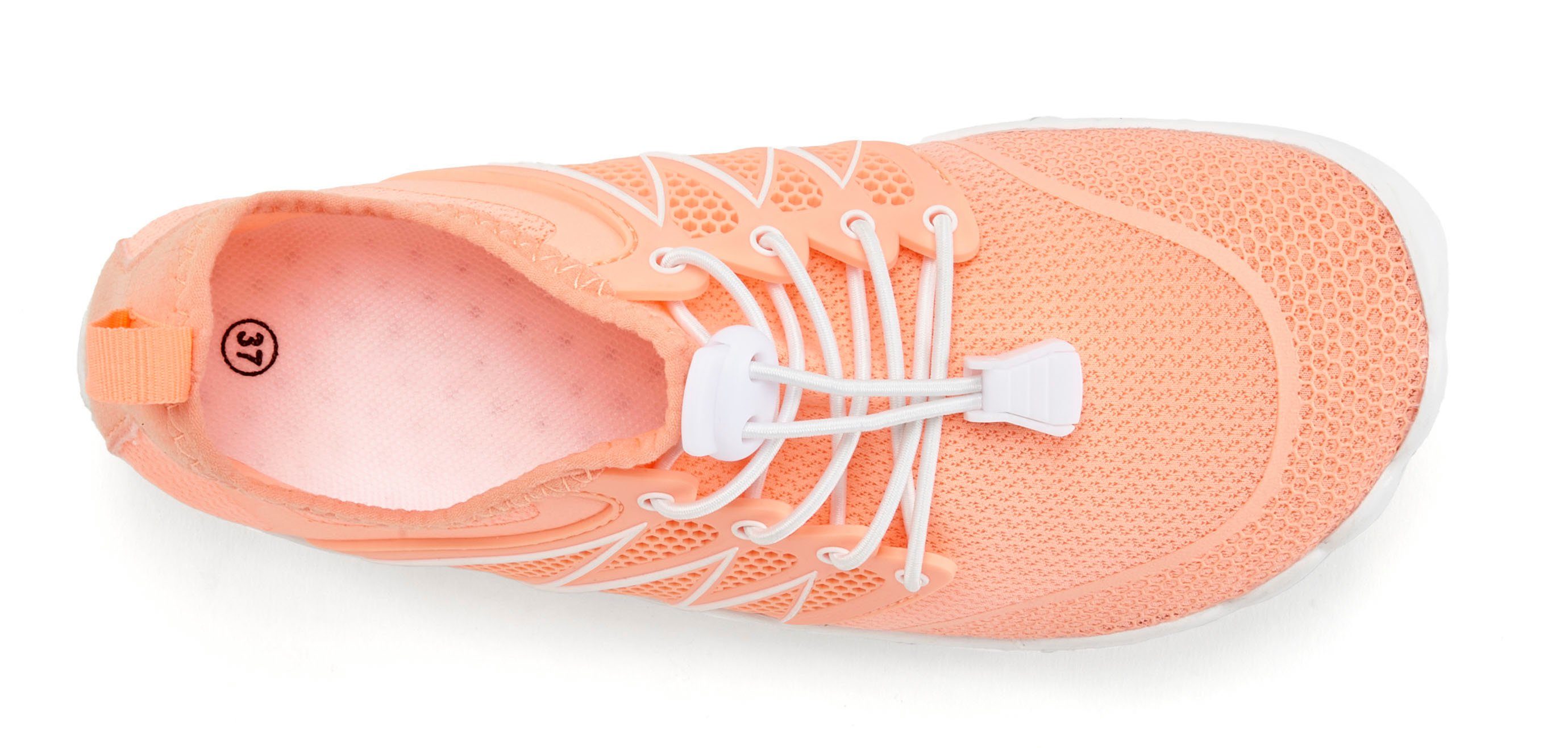 Venice Beach Badelatsche, Badeschuhe, Badeschlappe, Wasserschuh, leichter Slipper Aquaschuh mit elastischen Bändern, schnelltrocknend, ultraleicht VEGAN