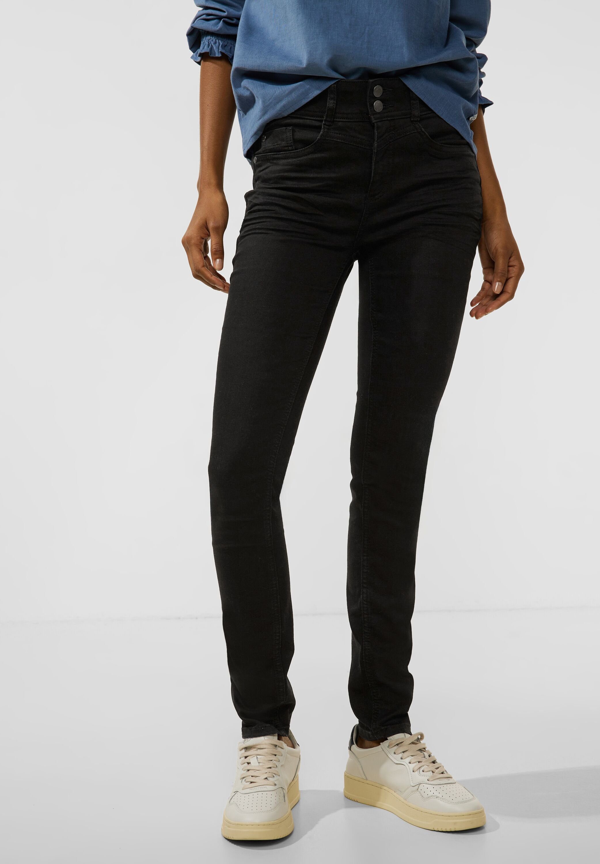 STREET ONE Slim-fit-Jeans High Waist