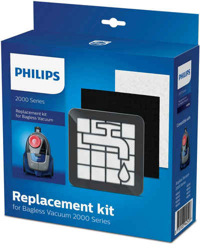 Philips Filter-Set XV1220/01, Zubehör für Philips beutellose Staubsauger der 2000er Serie