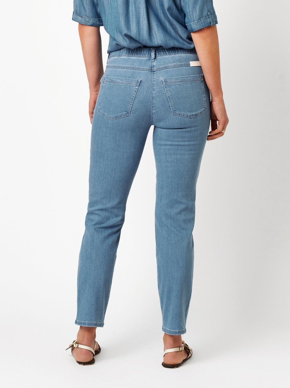 Relaxed by TONI Slim-fit-Jeans Meine beste Freundin 7/8 mit designstarken Tashen