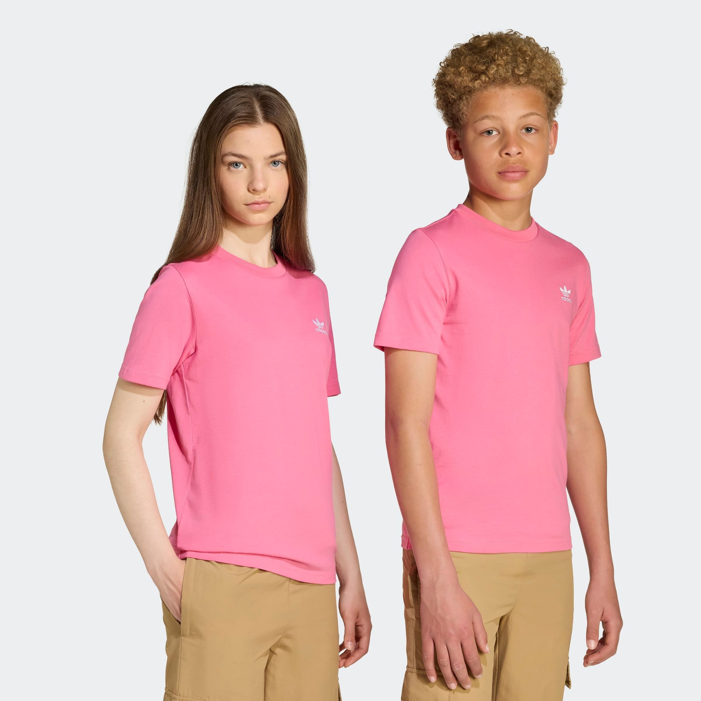 adidas Originals T-Shirt TEE für Kinder und Teens, mit gerippten Details, mit Rundhalsausschnitt