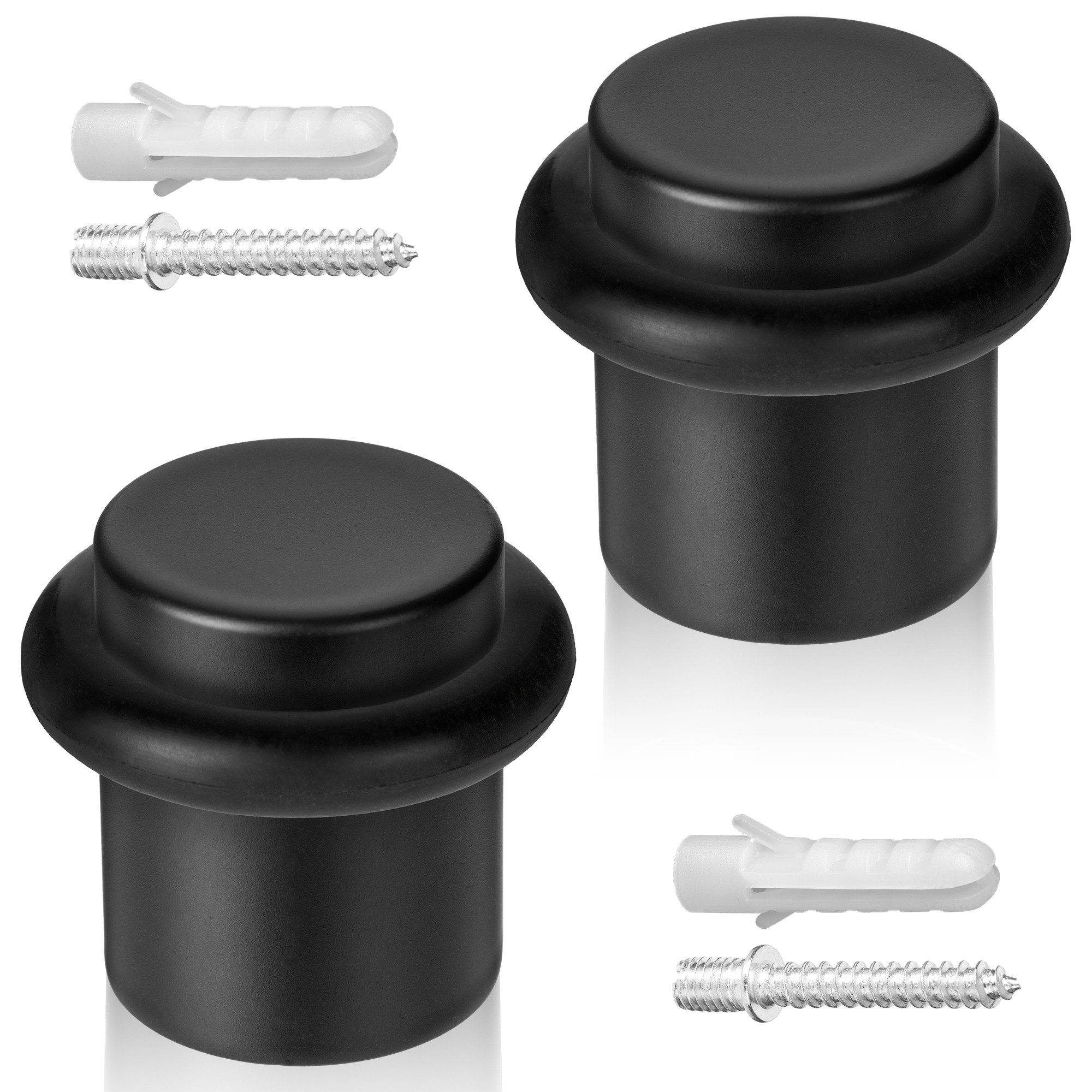 ECENCE Bodentürstopper Türstopper Boden zum Schrauben 2x Türaufhalter